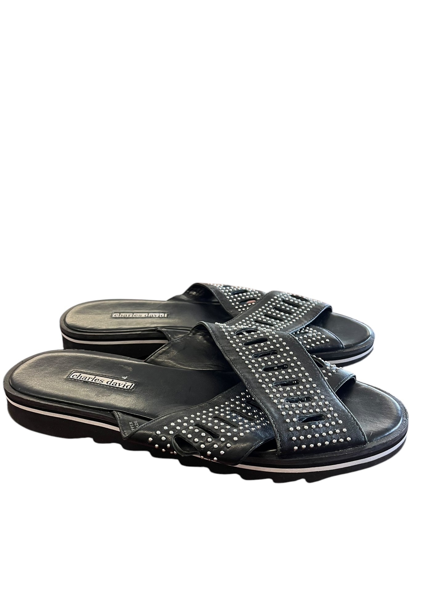Black Charles David sandals, 11