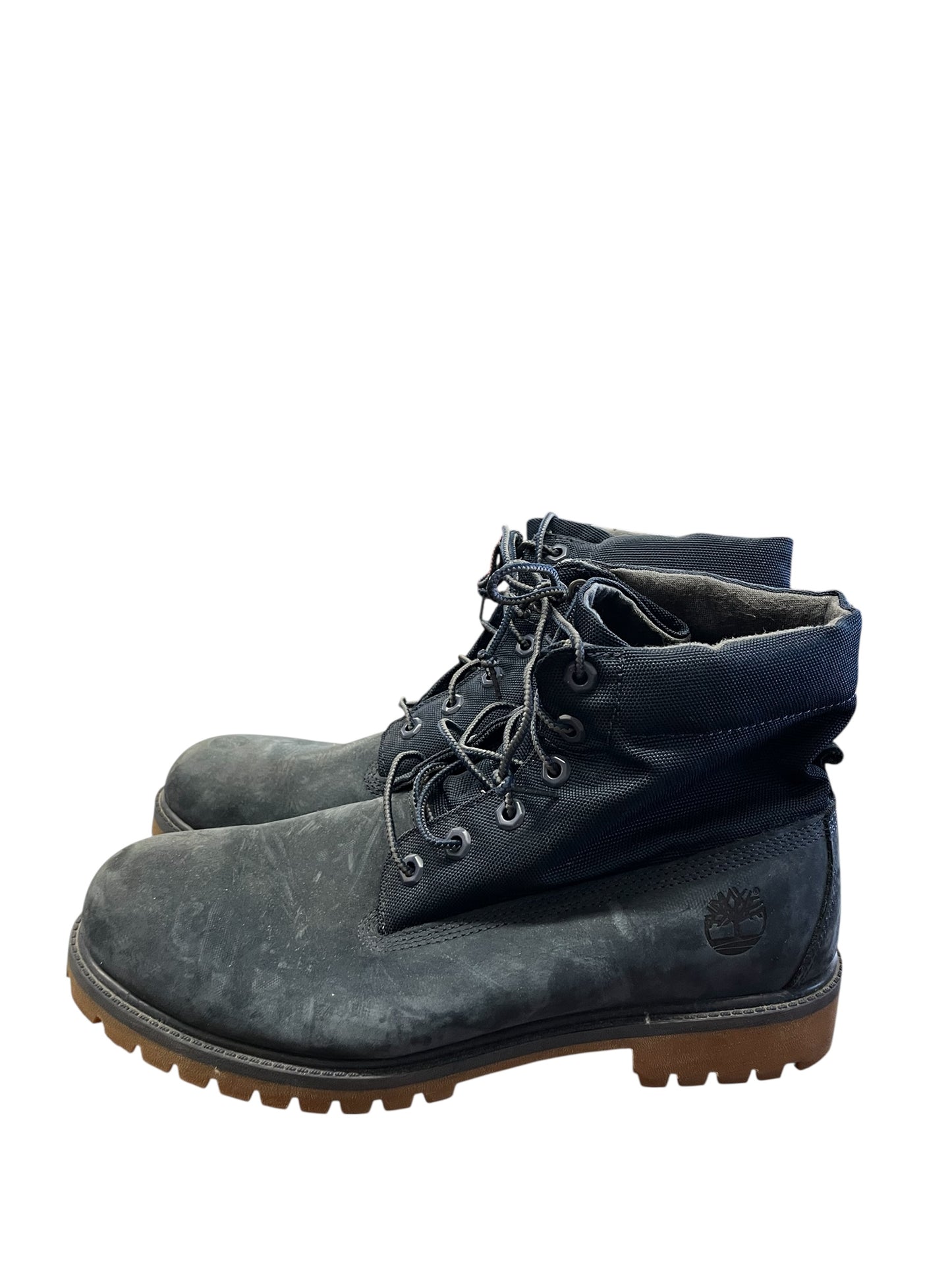 Navy Timberland Boots, 10.5