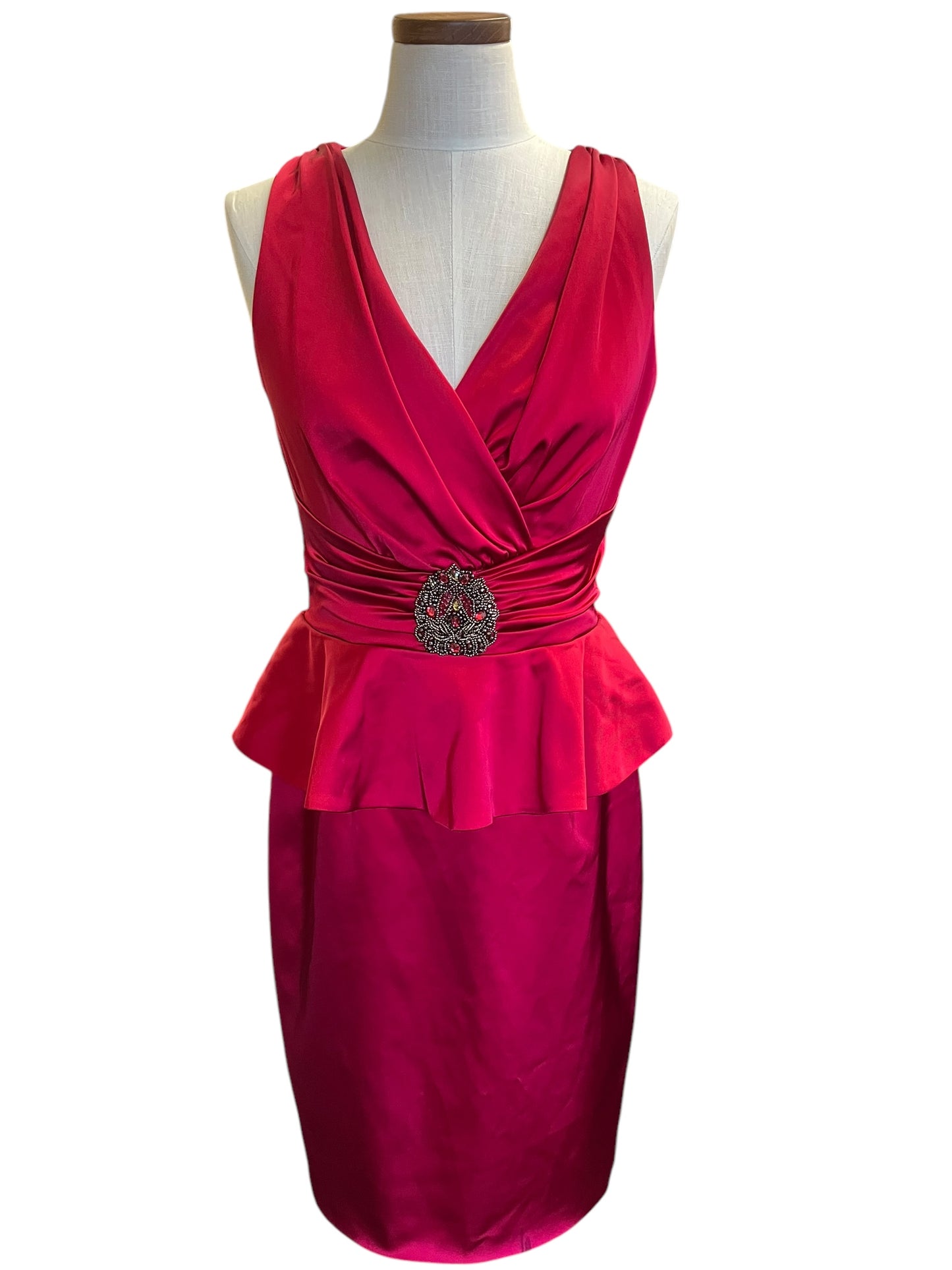 Red David Meister Dress, 10