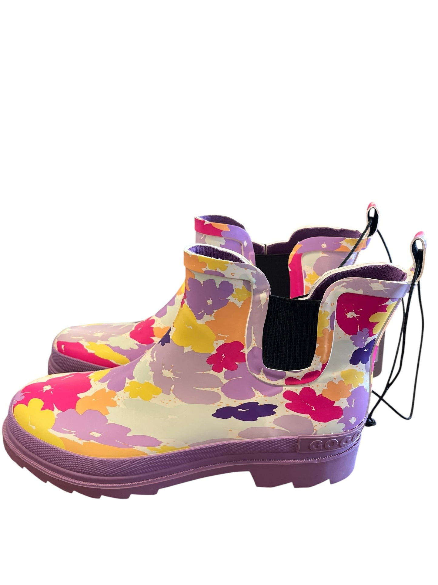 floral GoGo Boots, 9