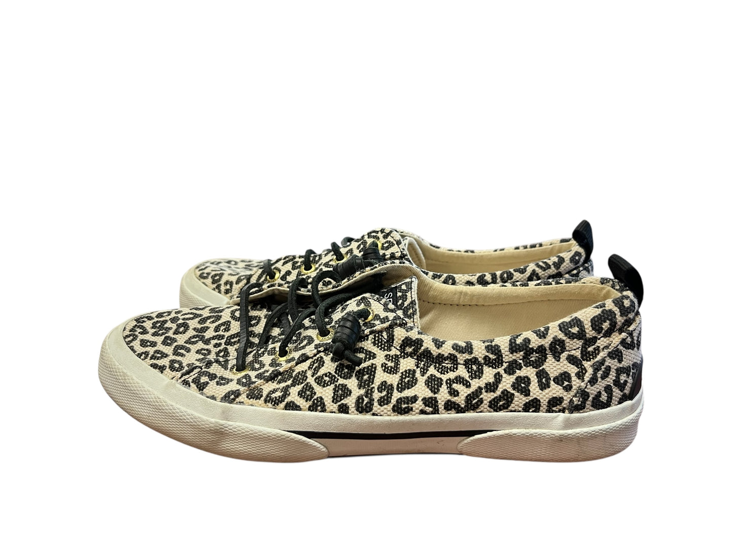 Leopard Sperry Sneakers, 9