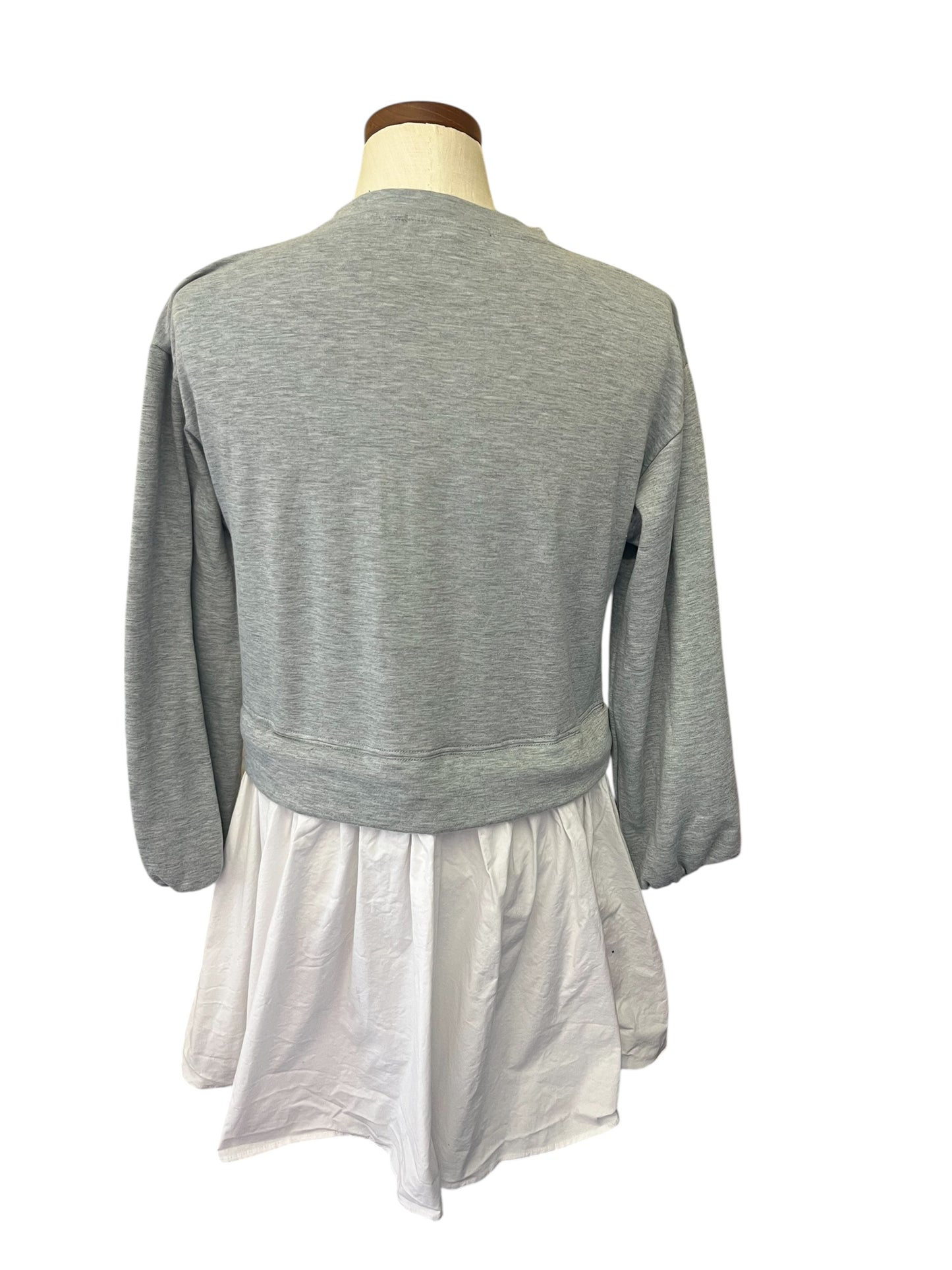 gray and white Francesca's Dress, xs