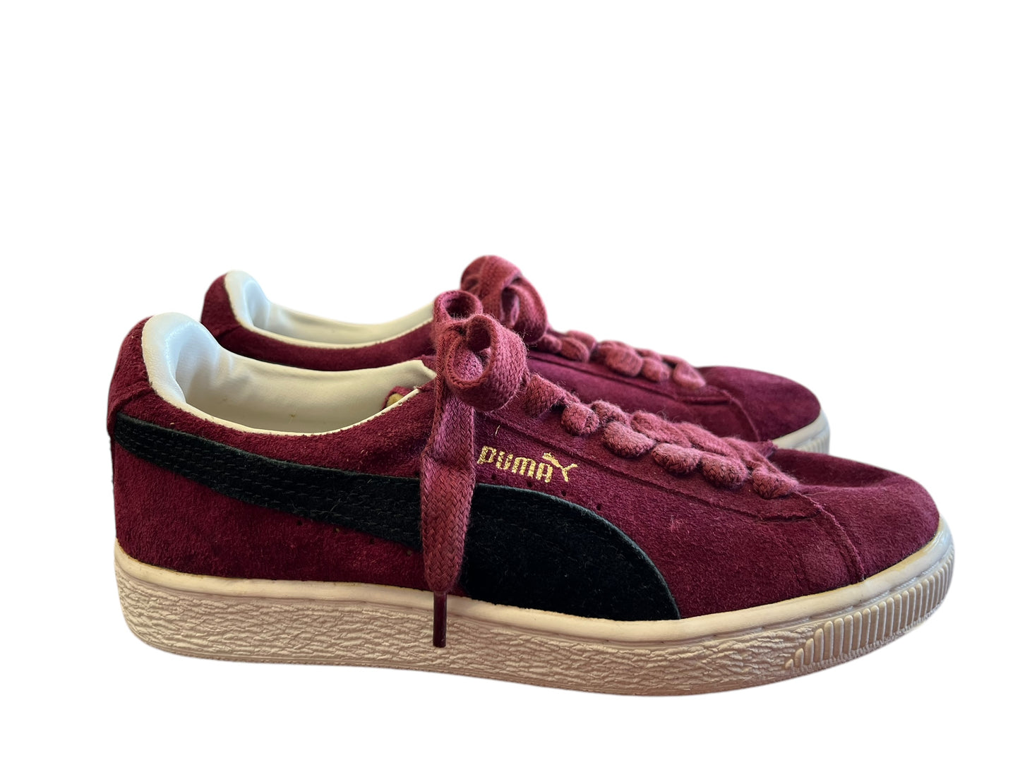 burgundy Puma Sneakers, 6.5