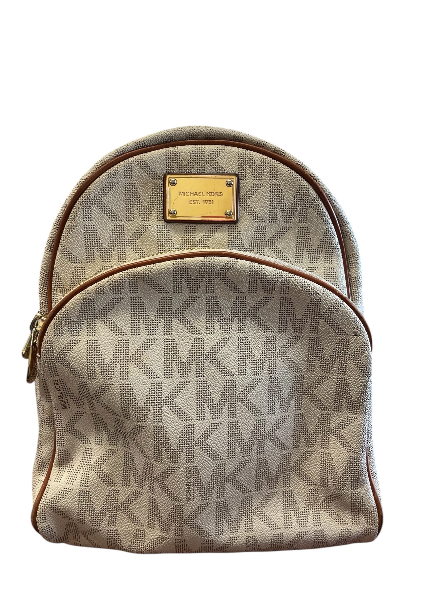 Cream Michael Kors Purse