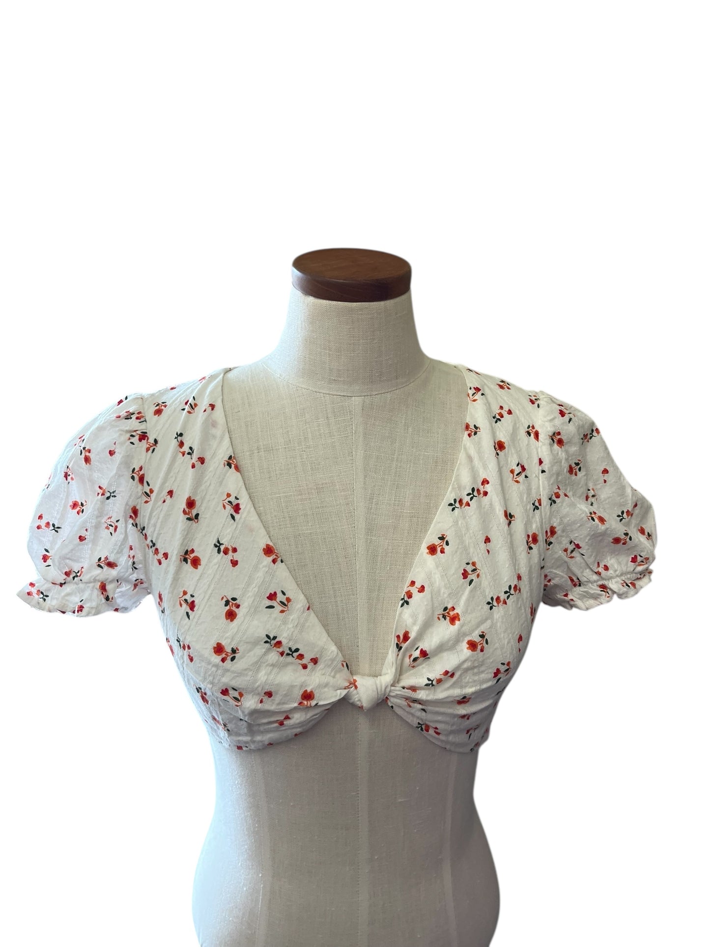 White Floral Princess Polly Women's top, 8