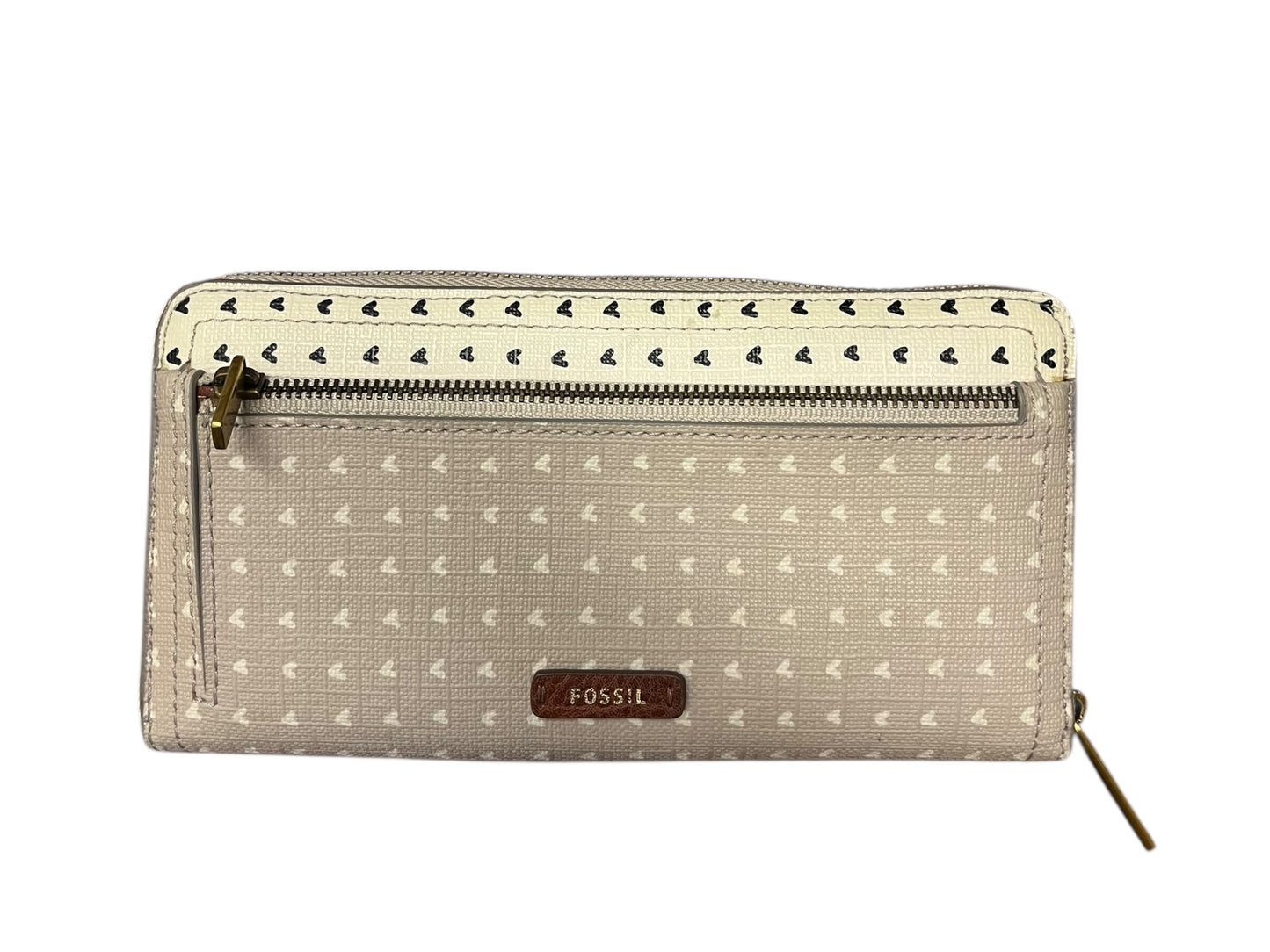 beige Fossil wallet