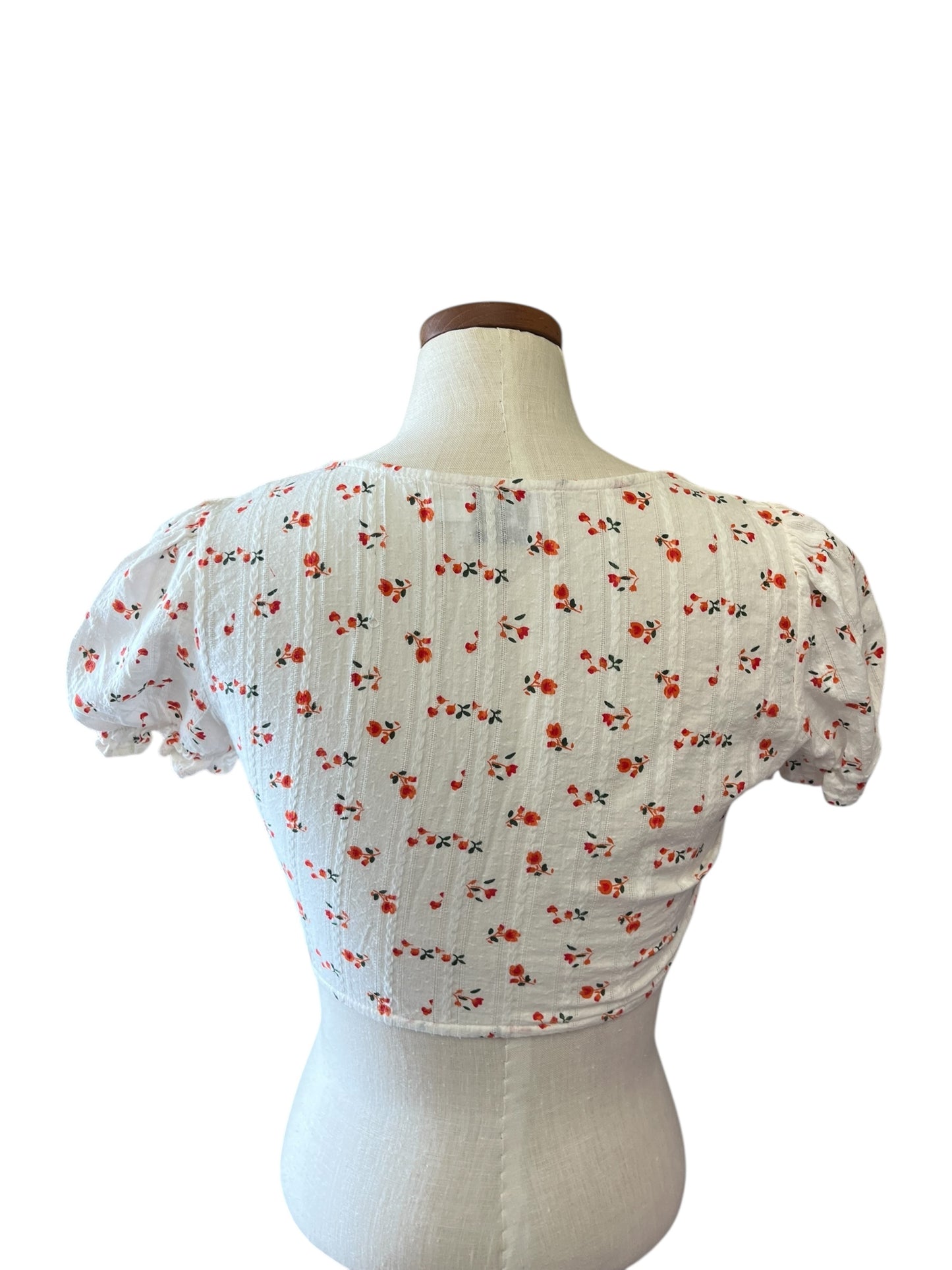 White Floral Princess Polly Women's top, 8