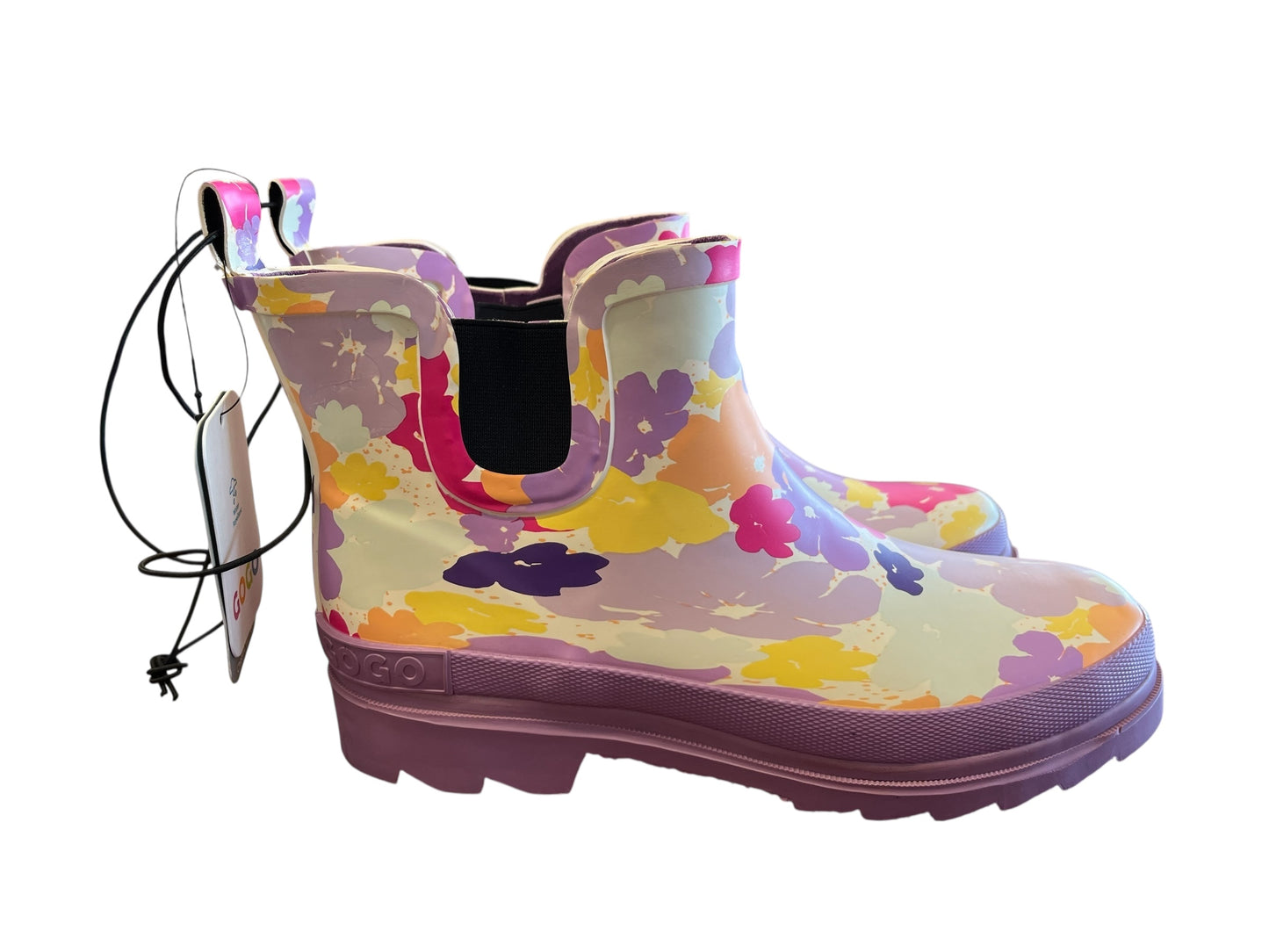 floral GoGo Boots, 9