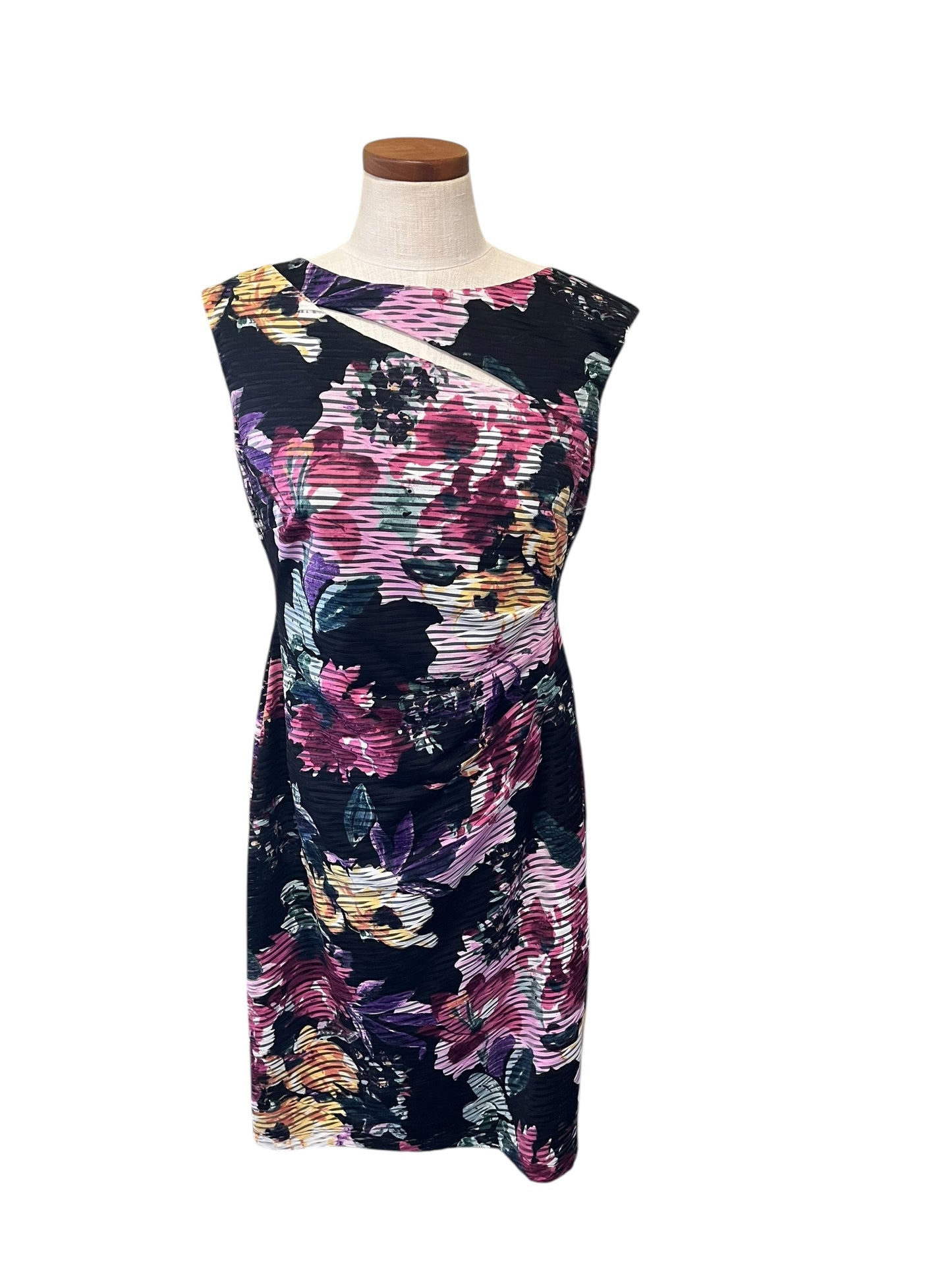 black floral Connected Apparel Dress, 10