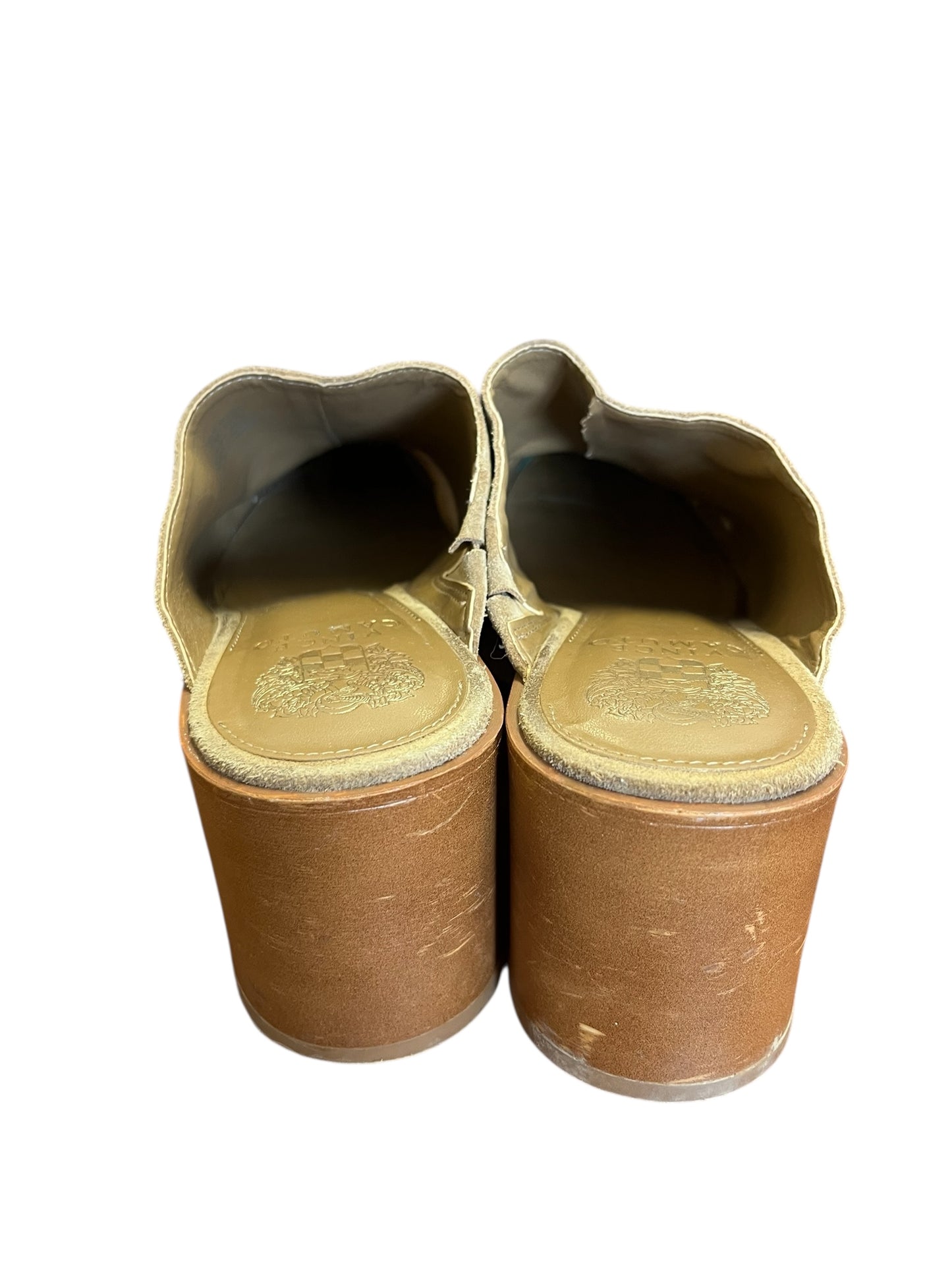 Tan Vince Camuto Clogs, 7.5