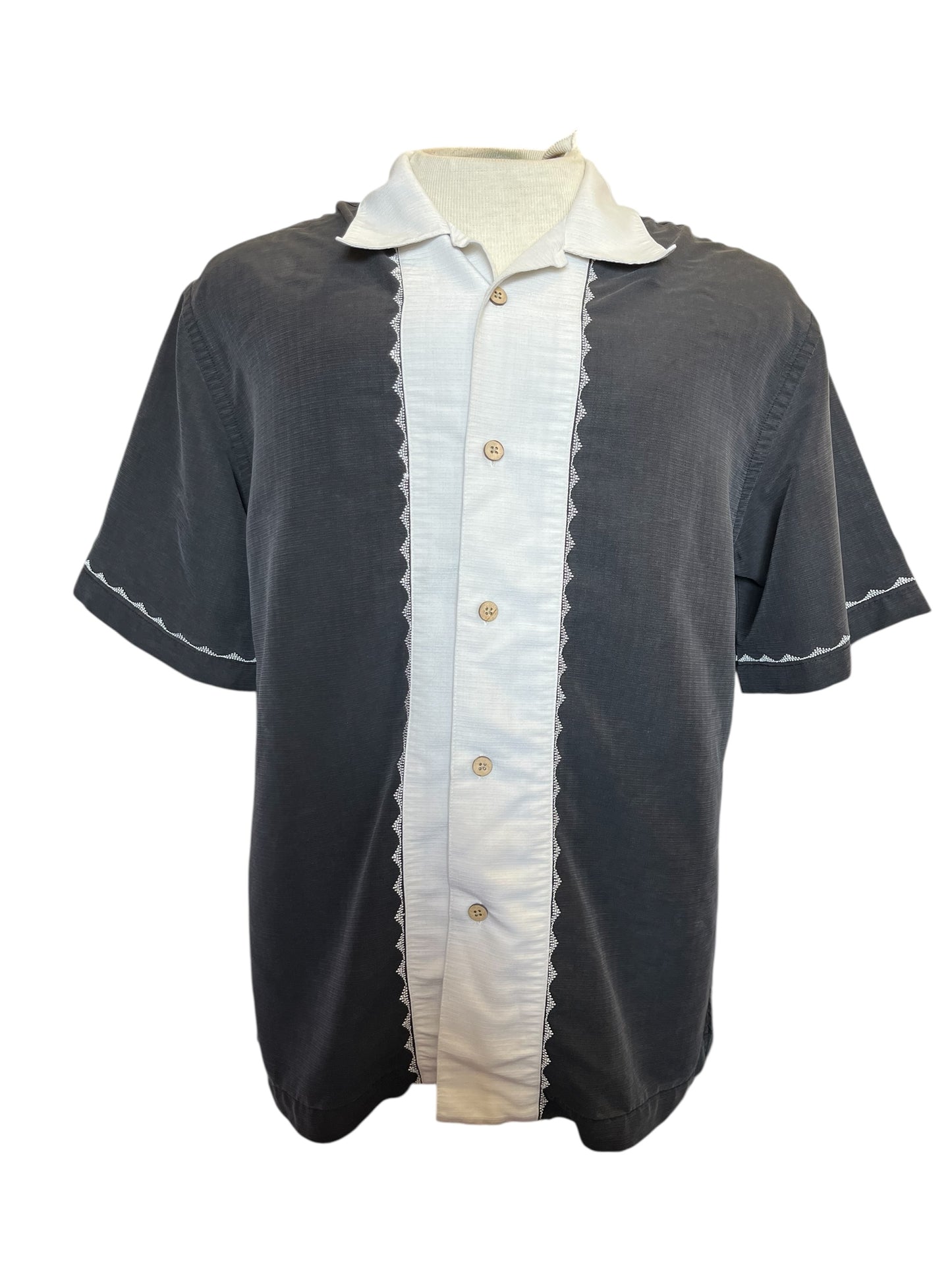 black,white Cubavera Men's Tops, Large