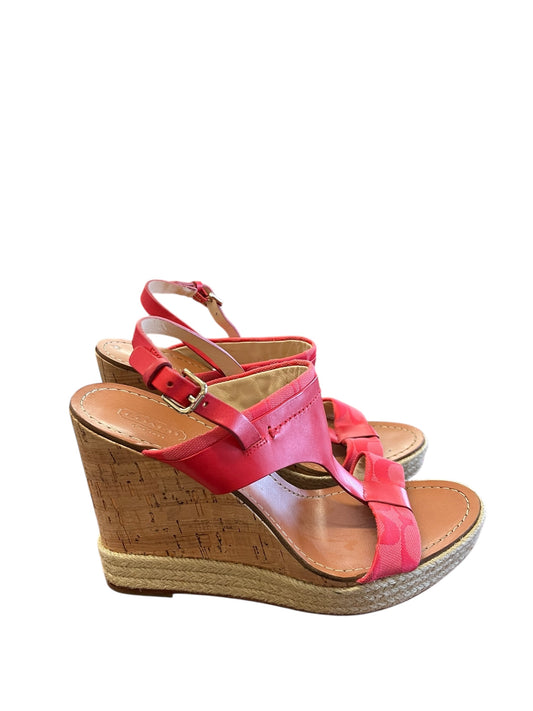 Red Coach Heels, 9.5