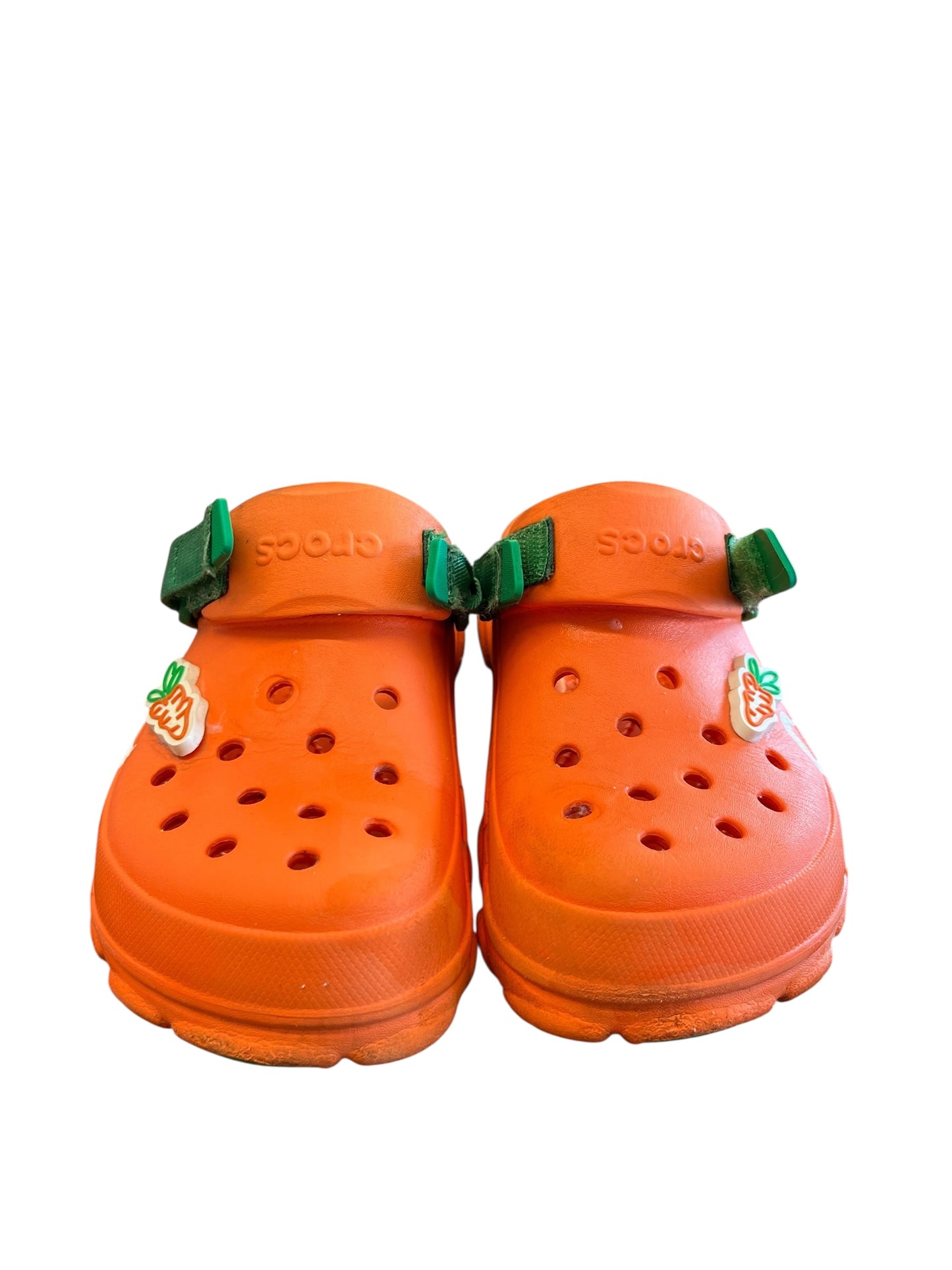 Orange Crocs Clogs, 5