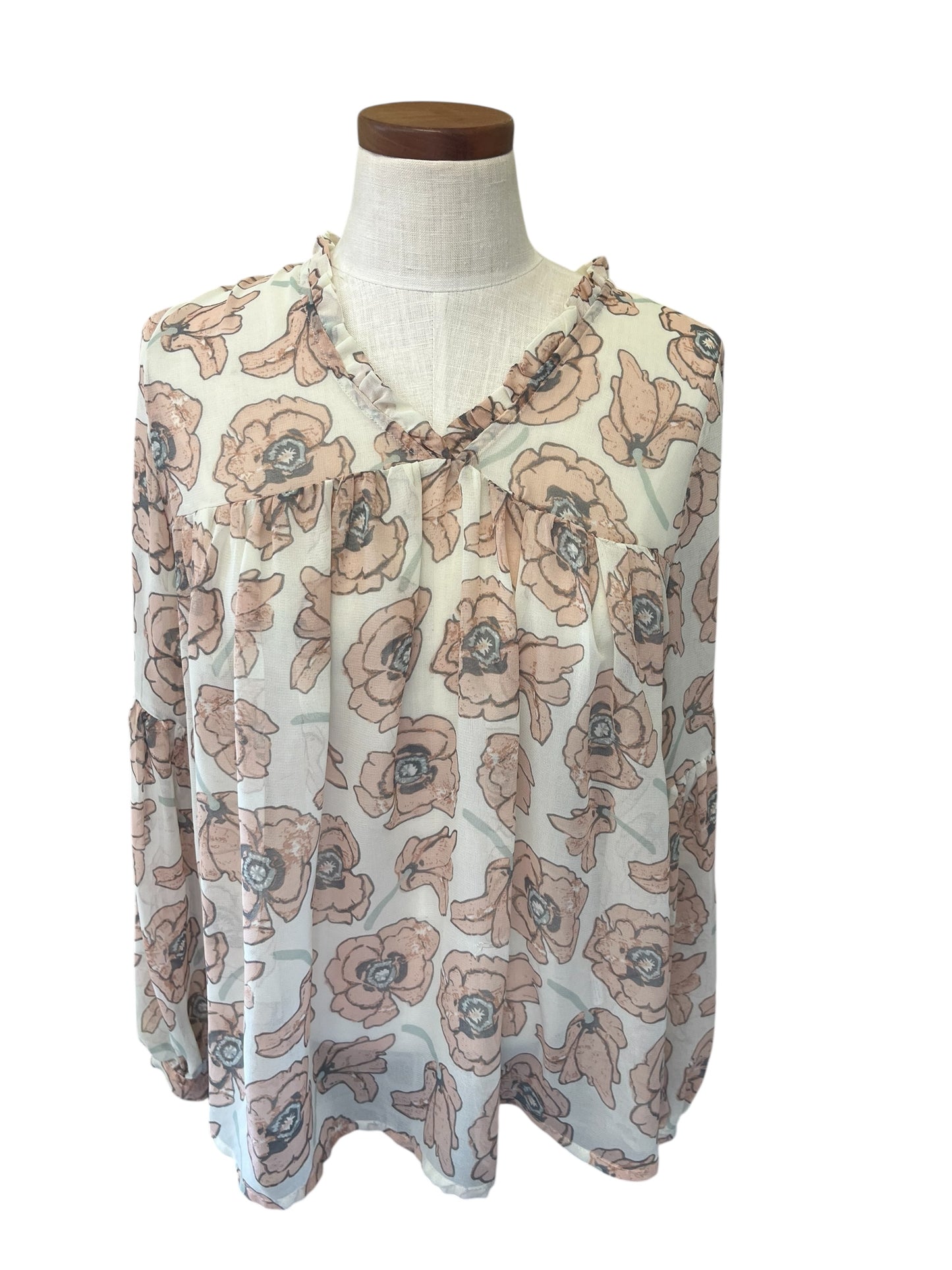 floral Lucky Brand Women's top, Medium
