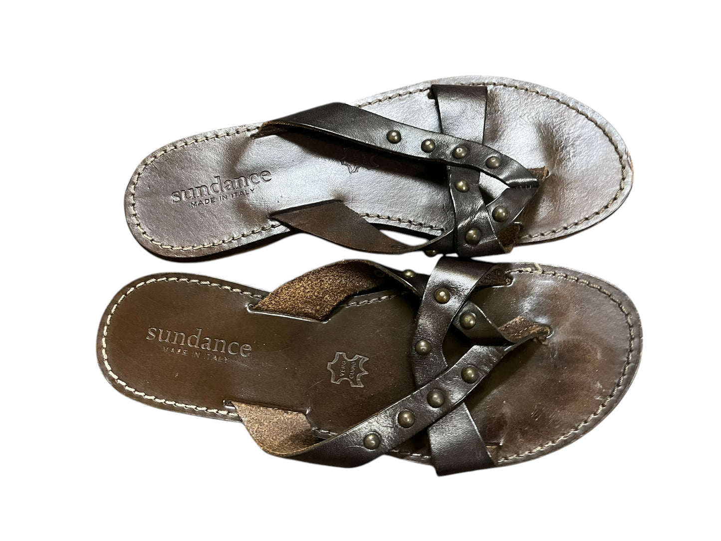 Brown Sundance sandals, 38