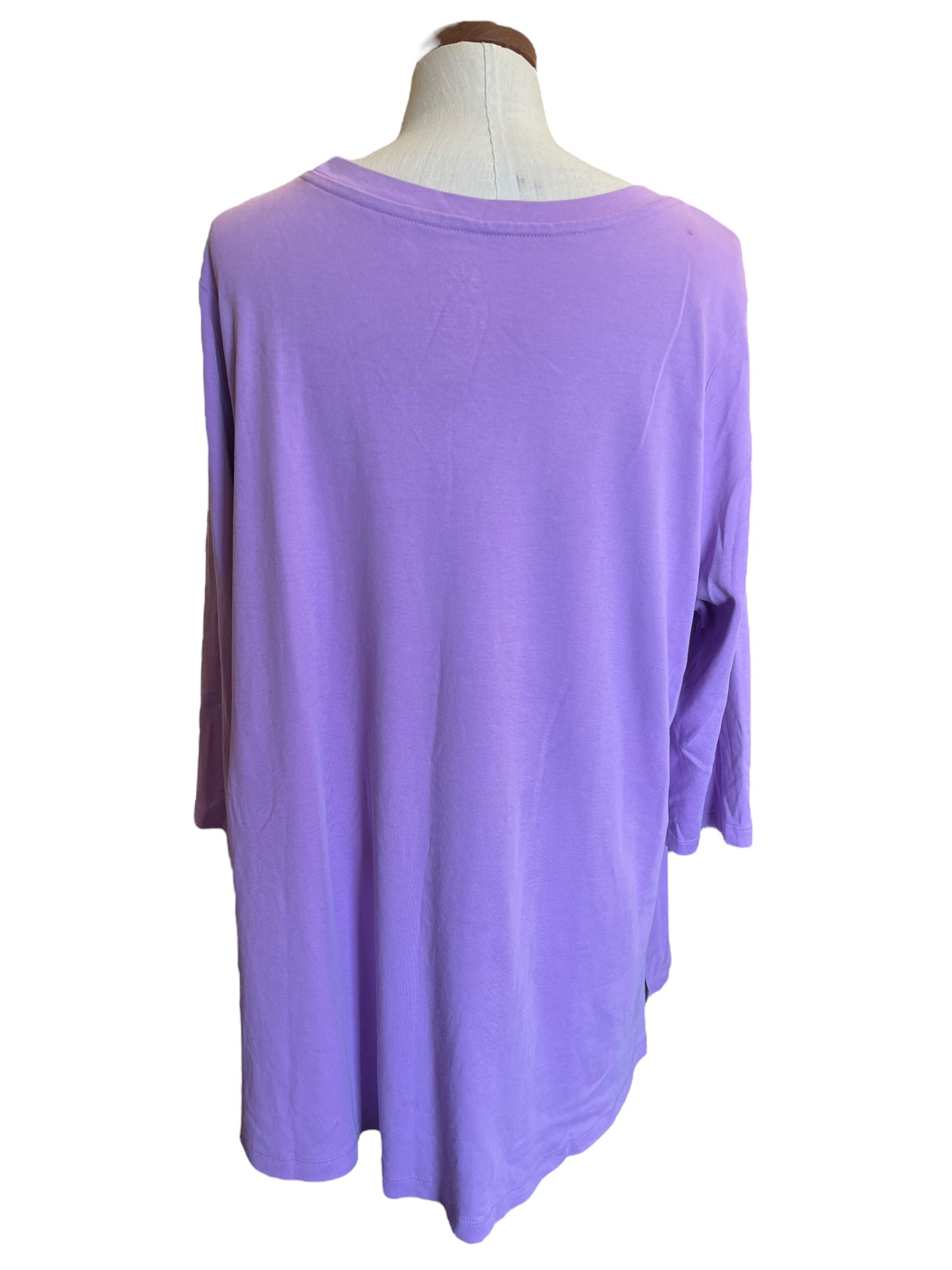 Lavendar Issac Mizrah Women's top, 2XL