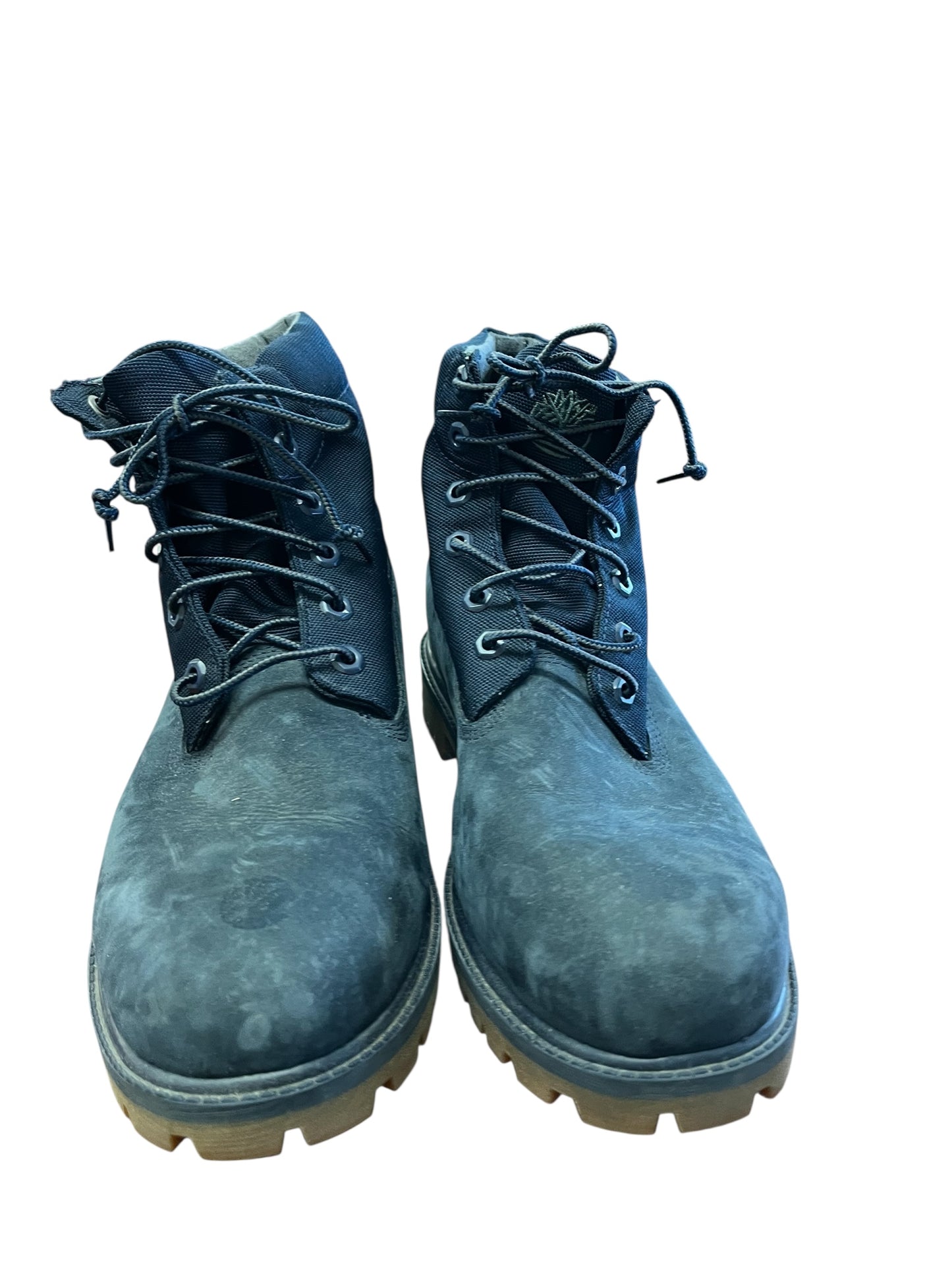 Navy Timberland Boots, 10.5