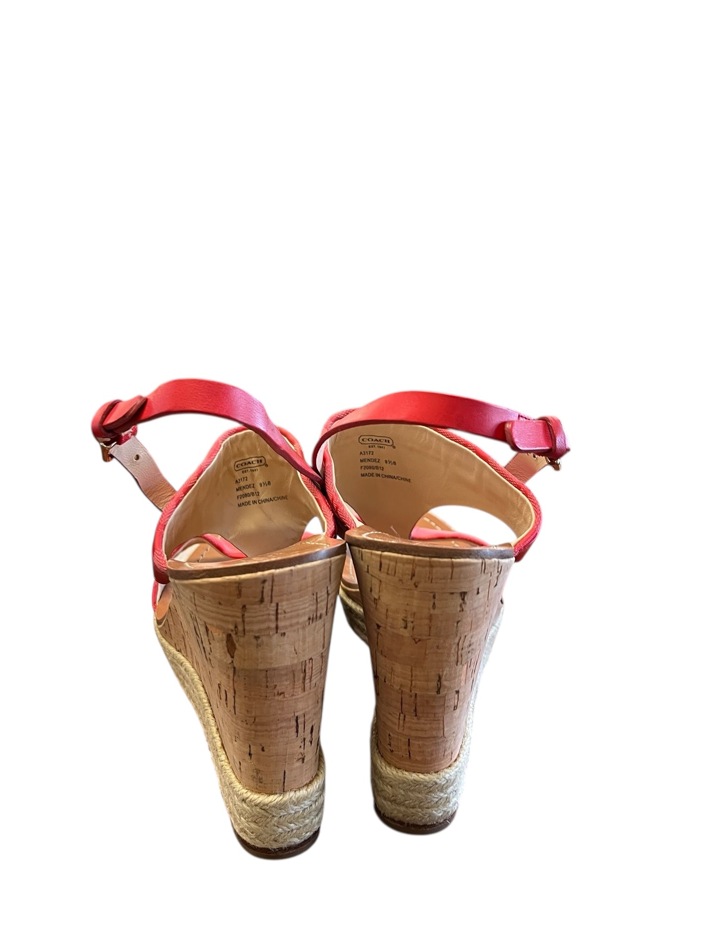 Red Coach Heels, 9.5