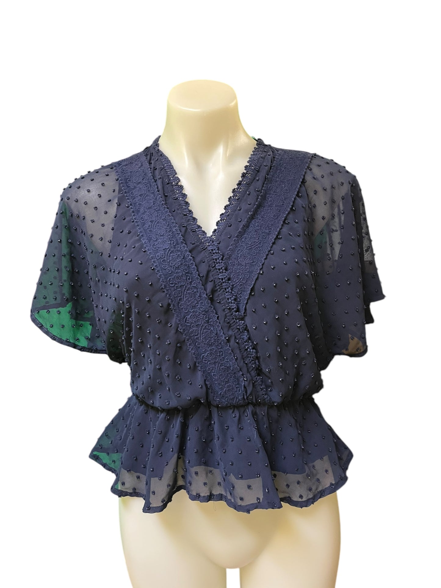 Navy Jun & Ivy Women's top, Small