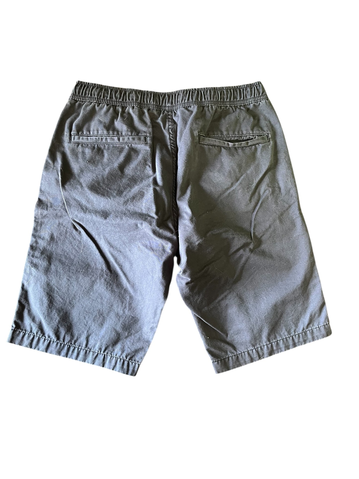 Navy Cotton & Silk shorts, Large