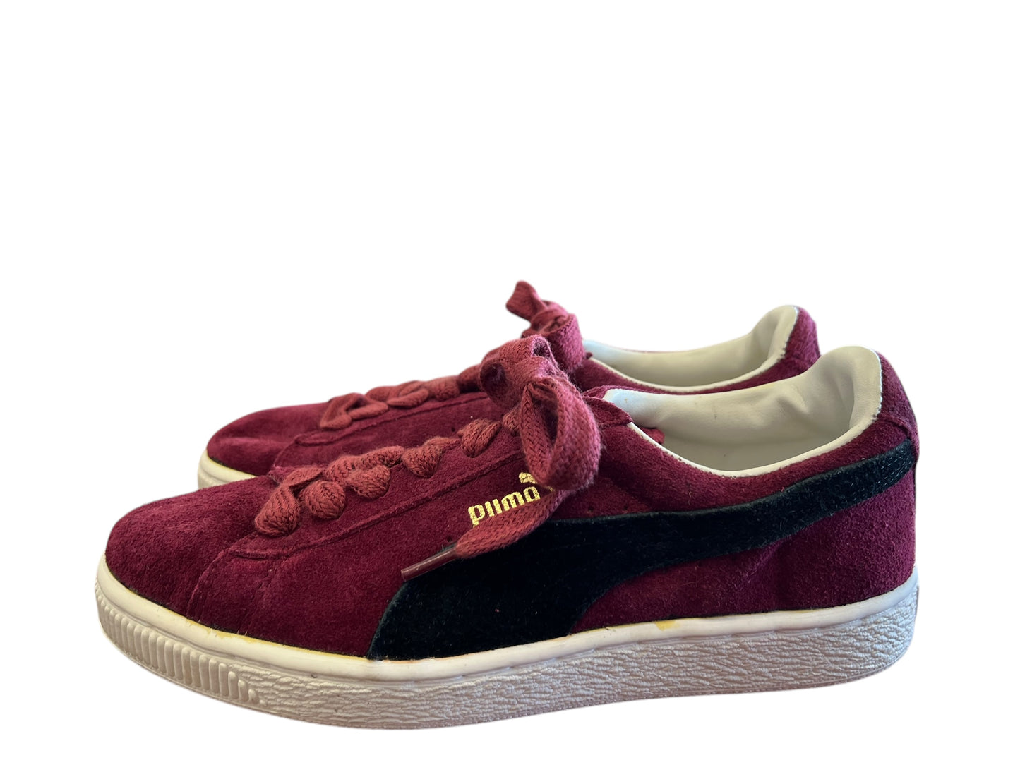 burgundy Puma Sneakers, 6.5