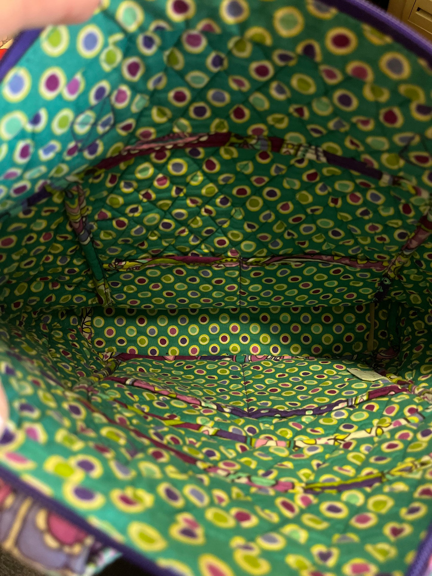 purple floral Vera Bradley Purse