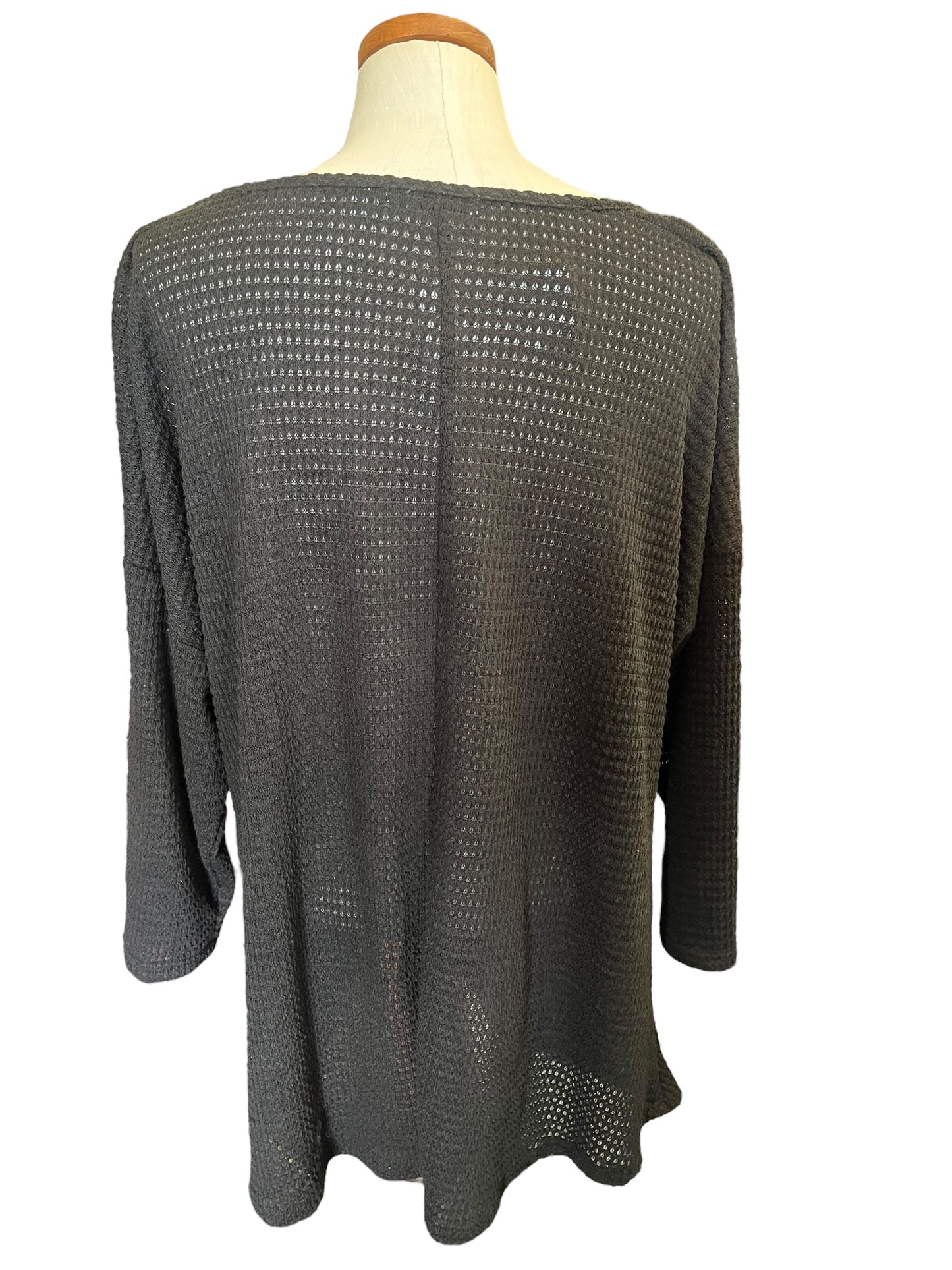 Black Notations Women's top, 2XL