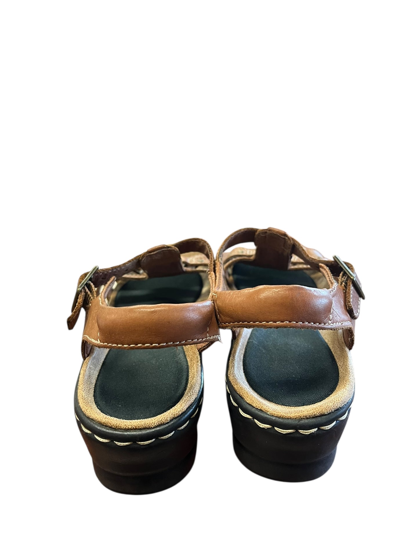 Brown Clarks sandals, 6