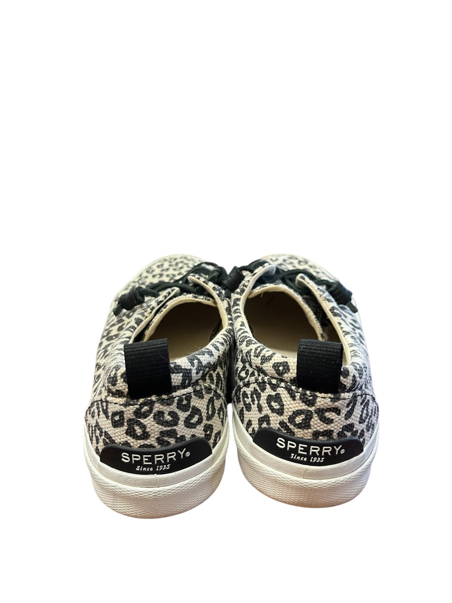 Leopard Sperry Sneakers, 9