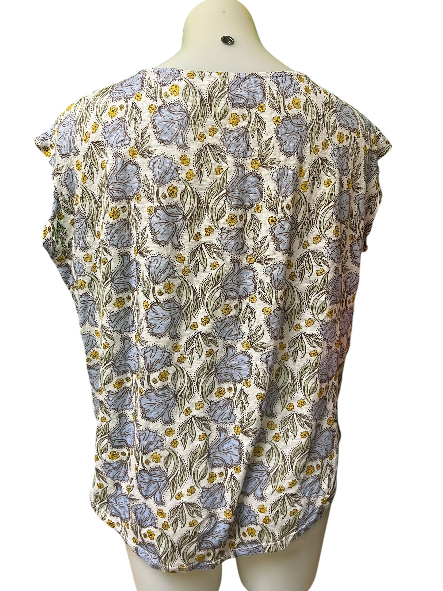 blue floral Rachel Zoe Women's top, Medium