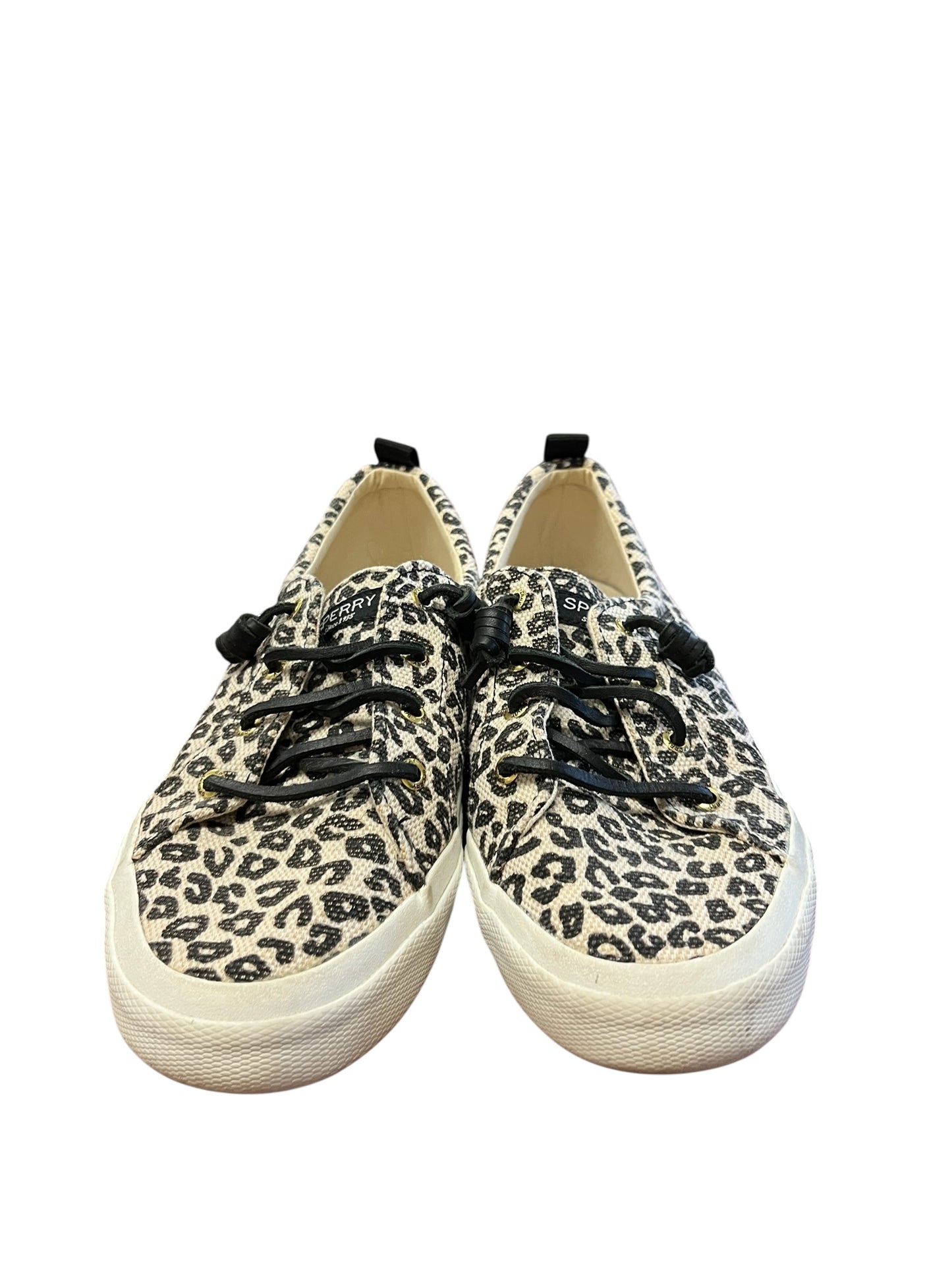 Leopard Sperry Sneakers, 9