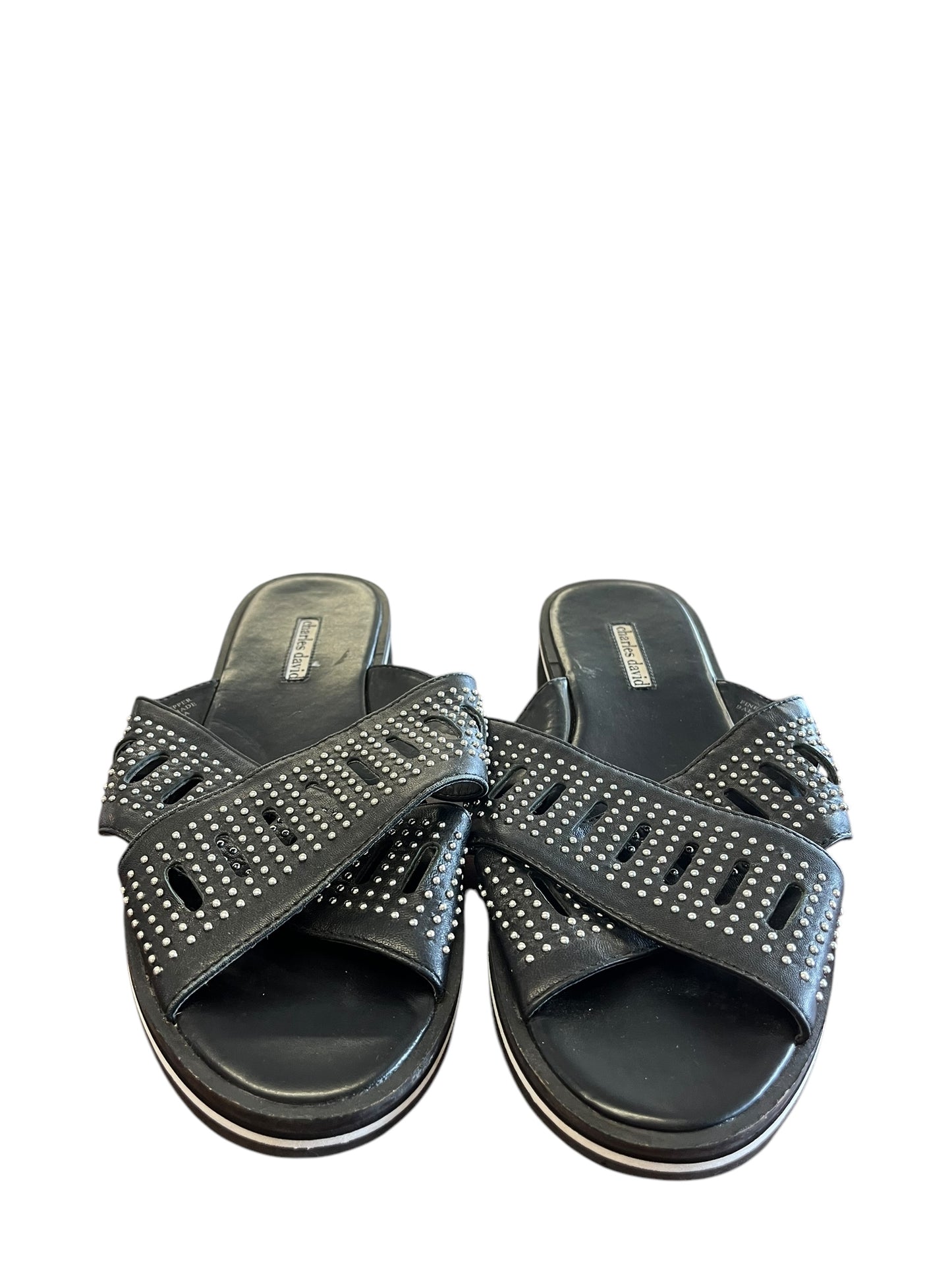 Black Charles David sandals, 11