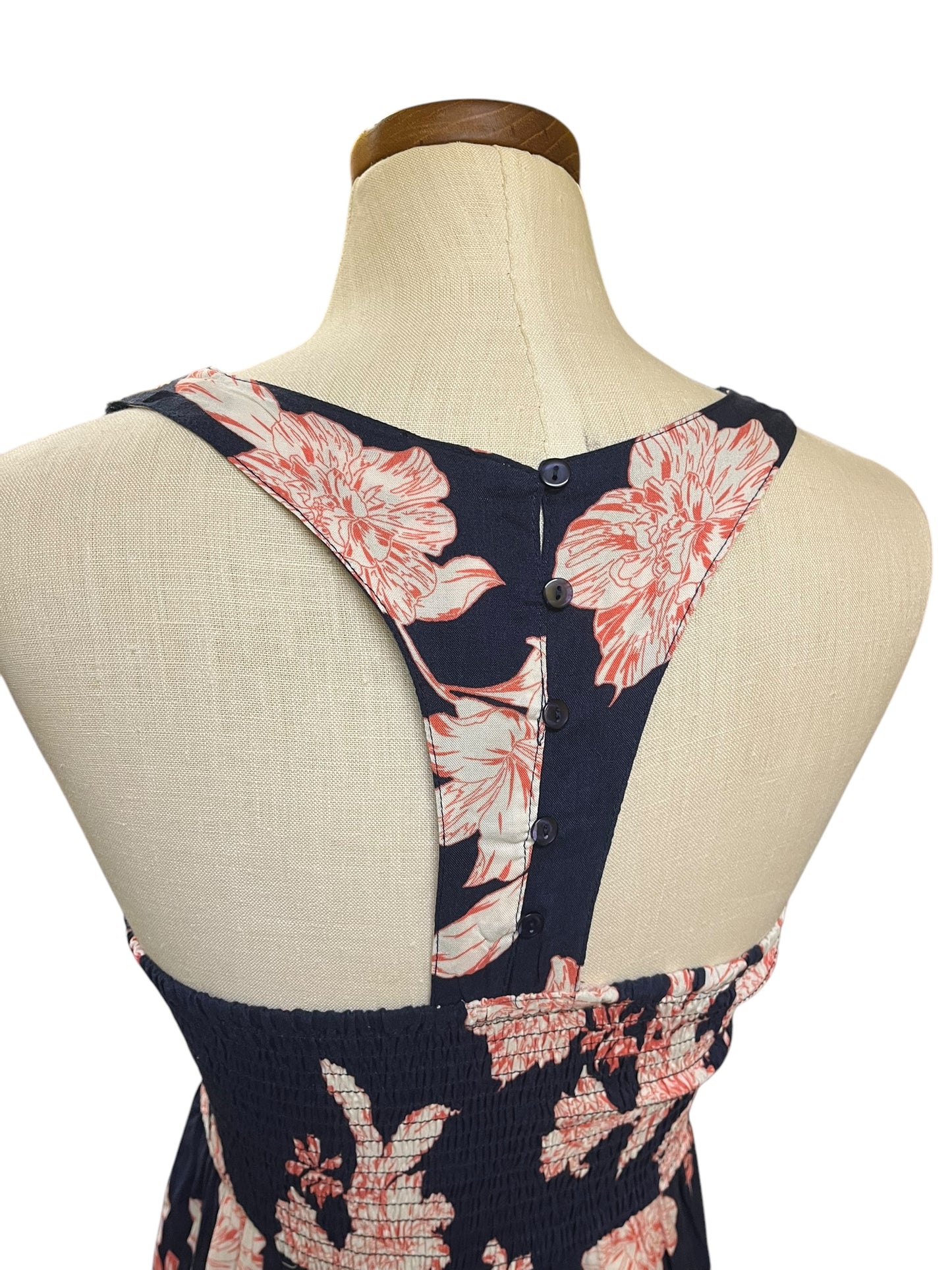 navy floral Japna Dress, Medium