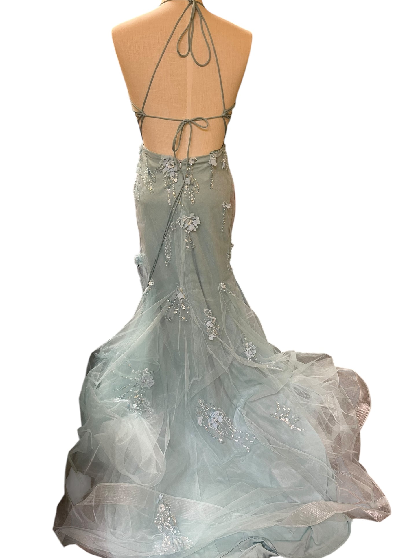 Aqua Formal Dress, 4