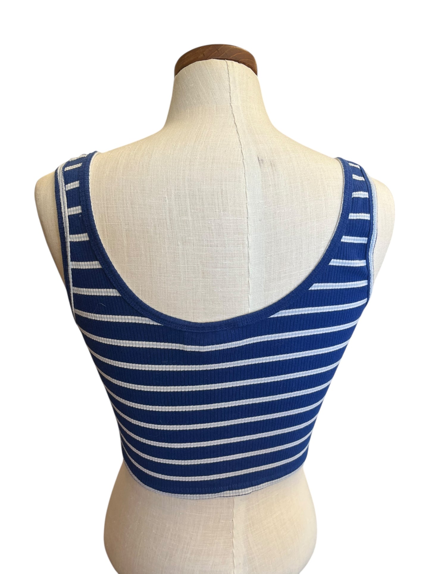 blue stripe Just Polly Juniors top, Large