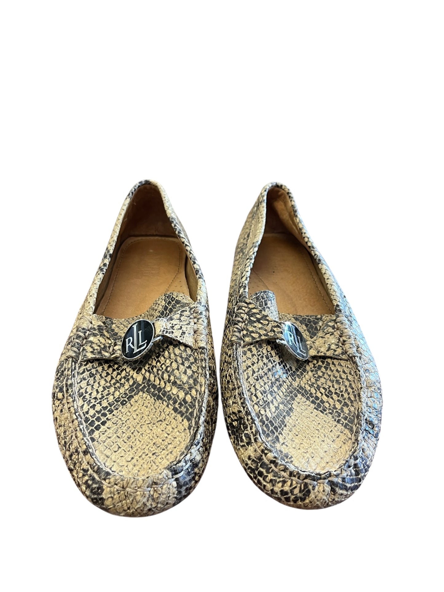 snakeskin Ralph Lauren Loafers, 8.5