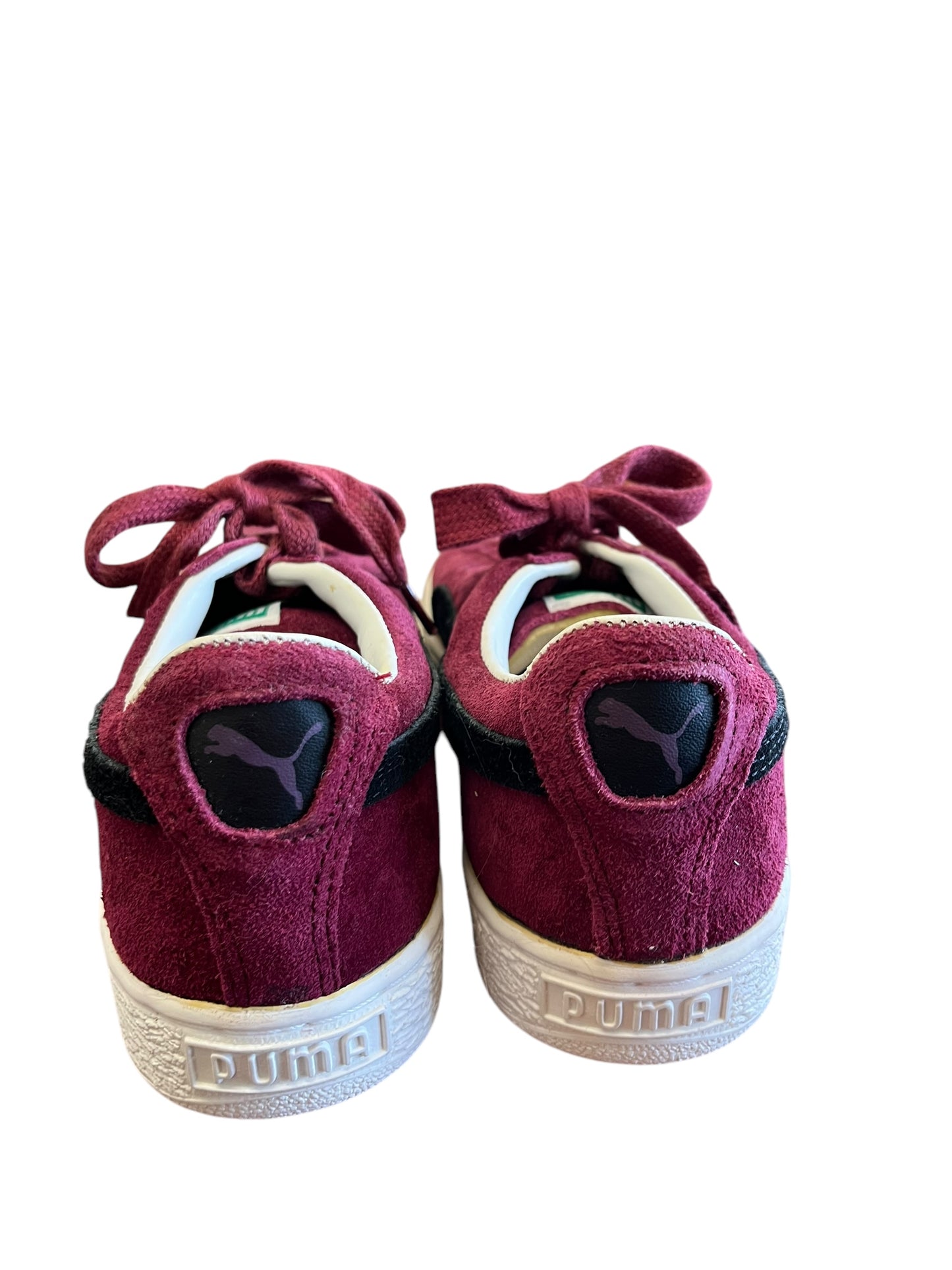 burgundy Puma Sneakers, 6.5