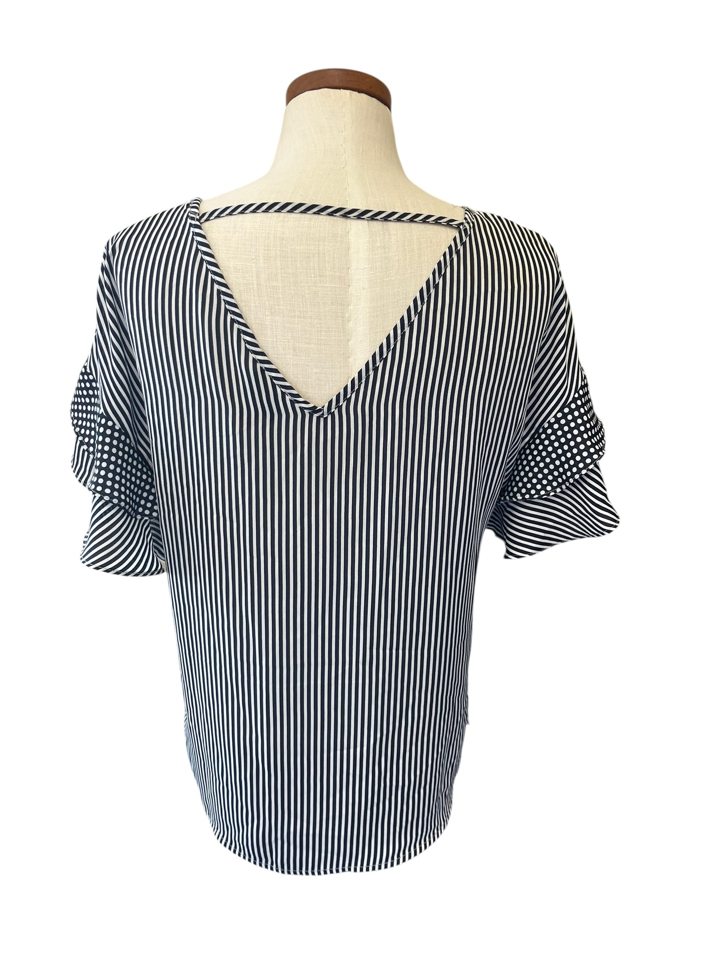 Navy Como Vintage Women's top, Medium