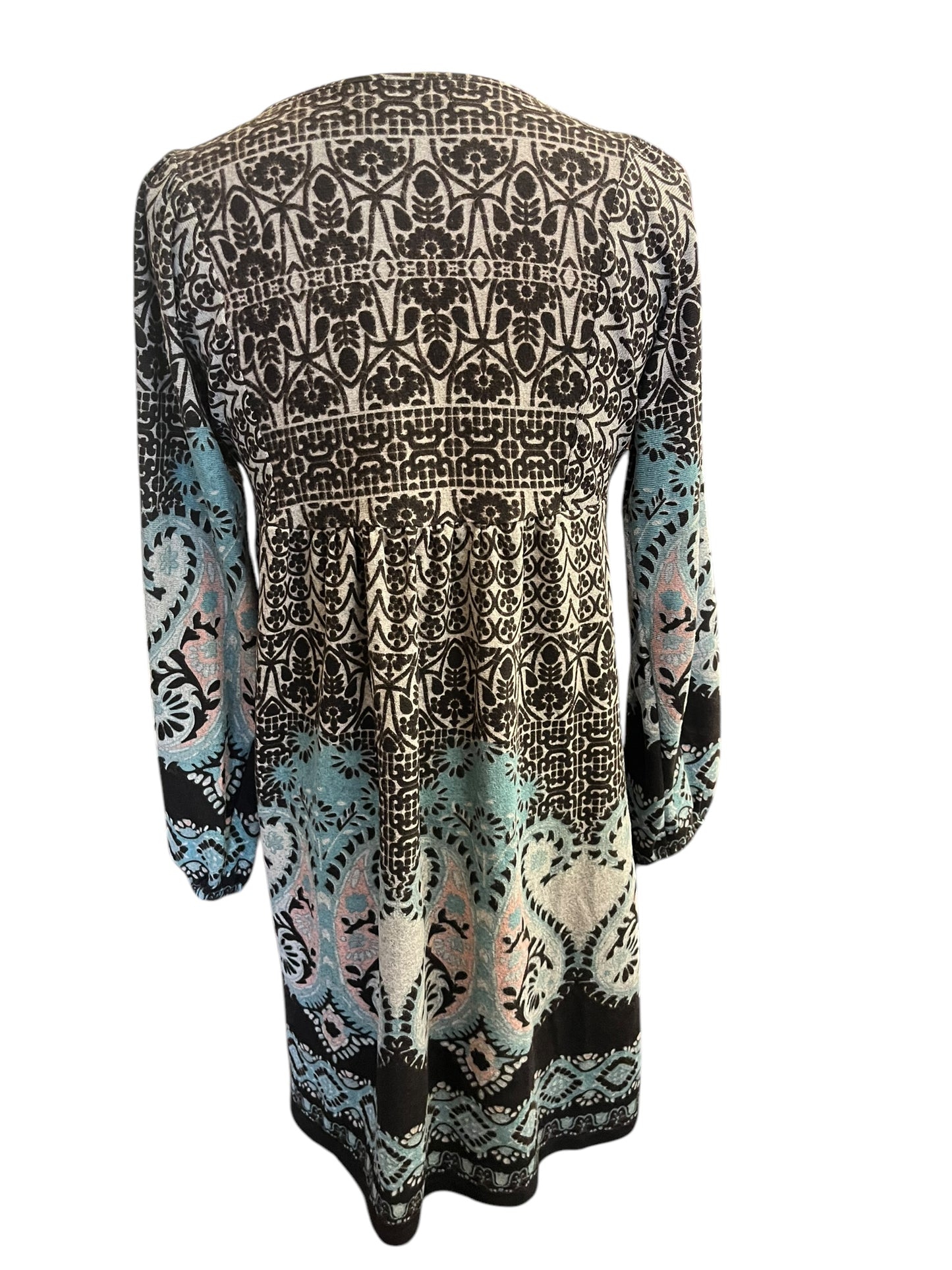 Brown White Mark Dress, Small