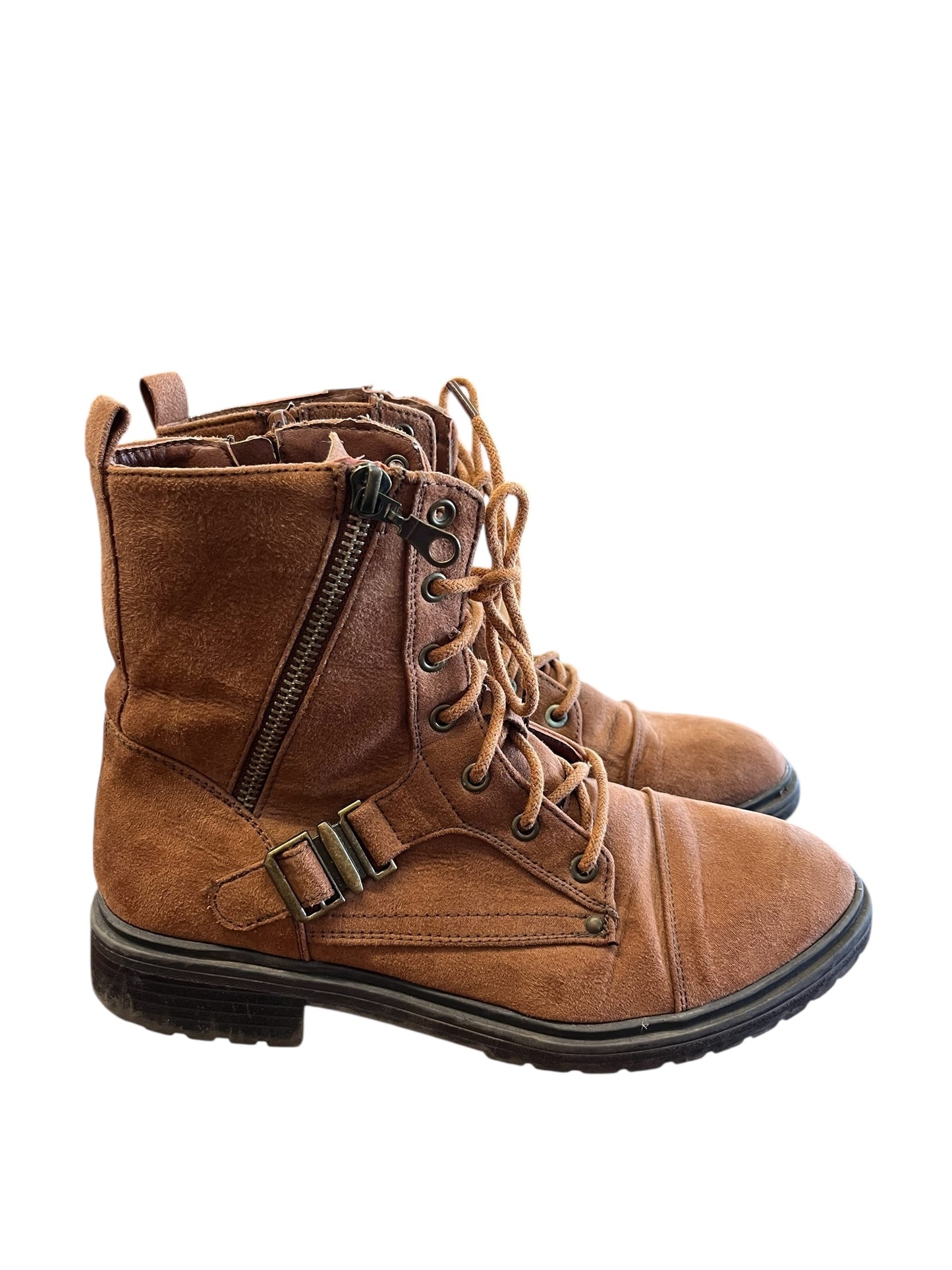 Brown JustFab Boots, 8