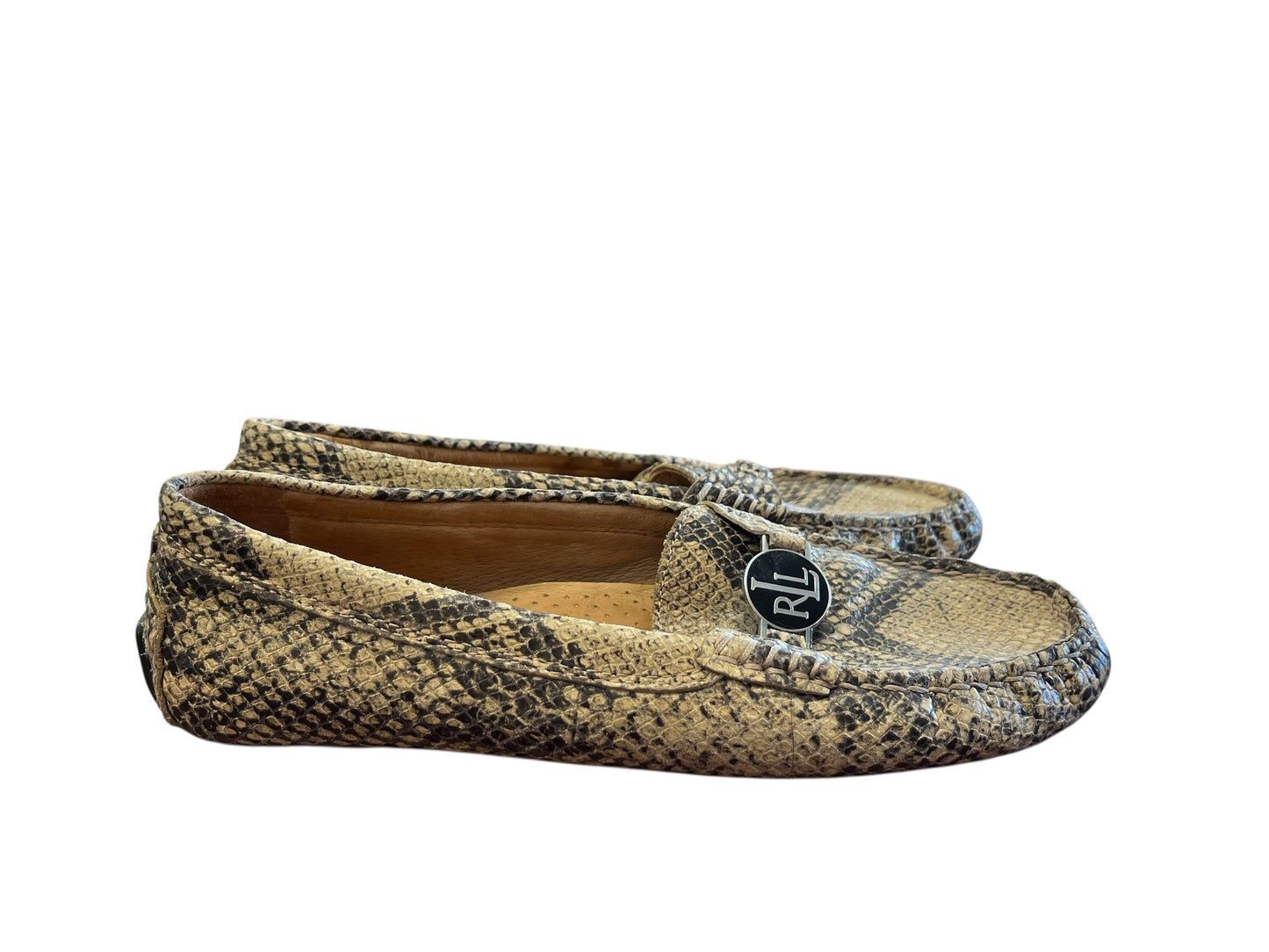 snakeskin Ralph Lauren Loafers, 8.5