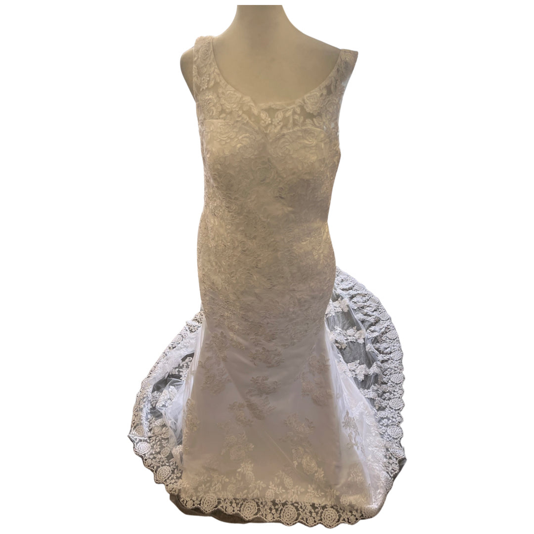 No Brand Size 10 White Wedding Dress