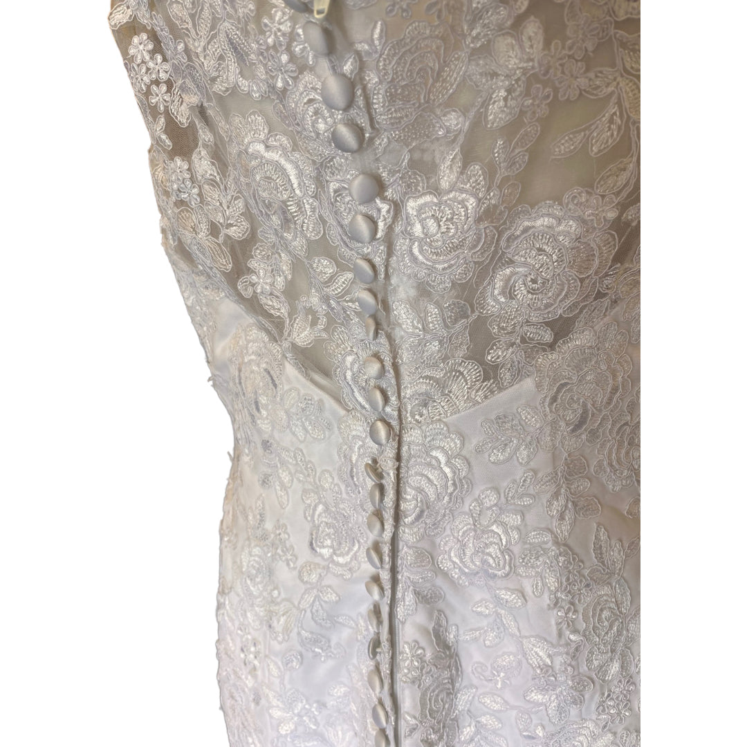 No Brand Size 10 White Wedding Dress