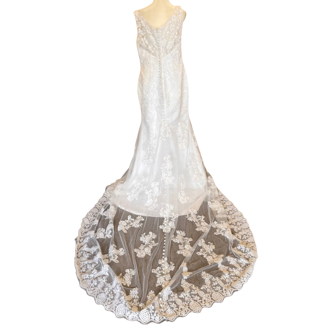 No Brand Size 10 White Wedding Dress