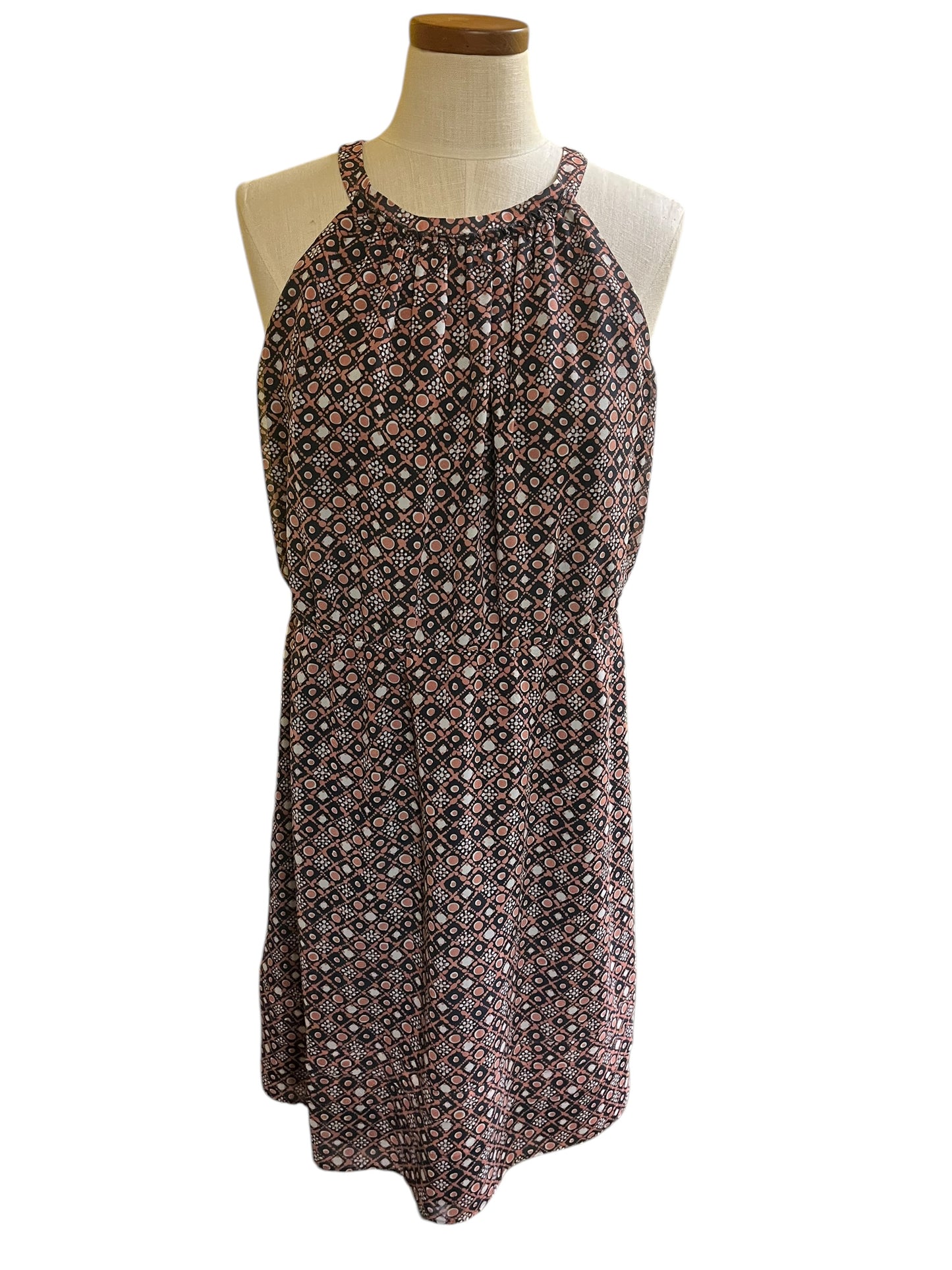 gray and pink Loft Dress, 12P
