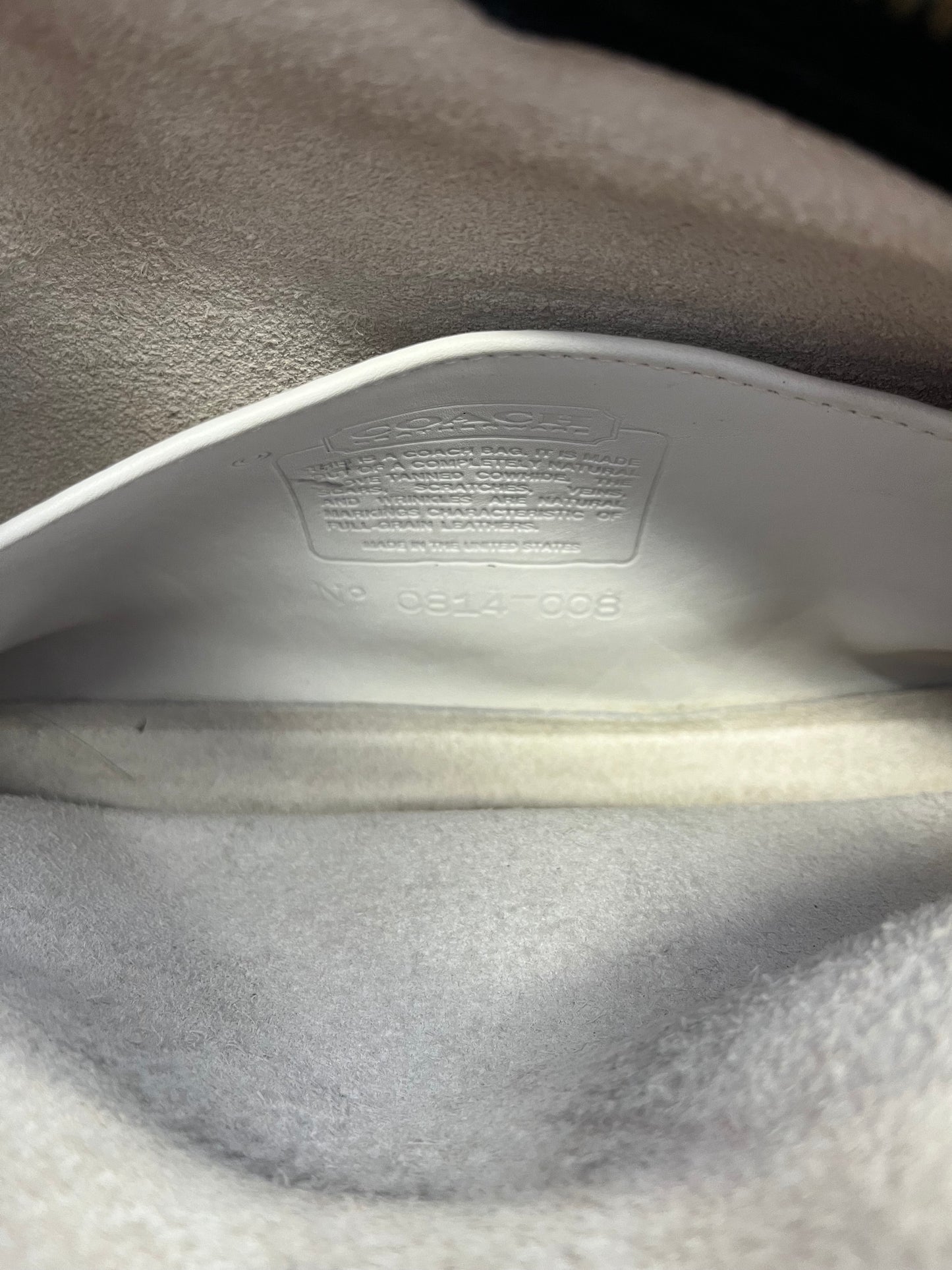 Navy, White Coach Purse