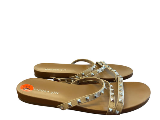 Tan Madden Girl sandals, 9.5