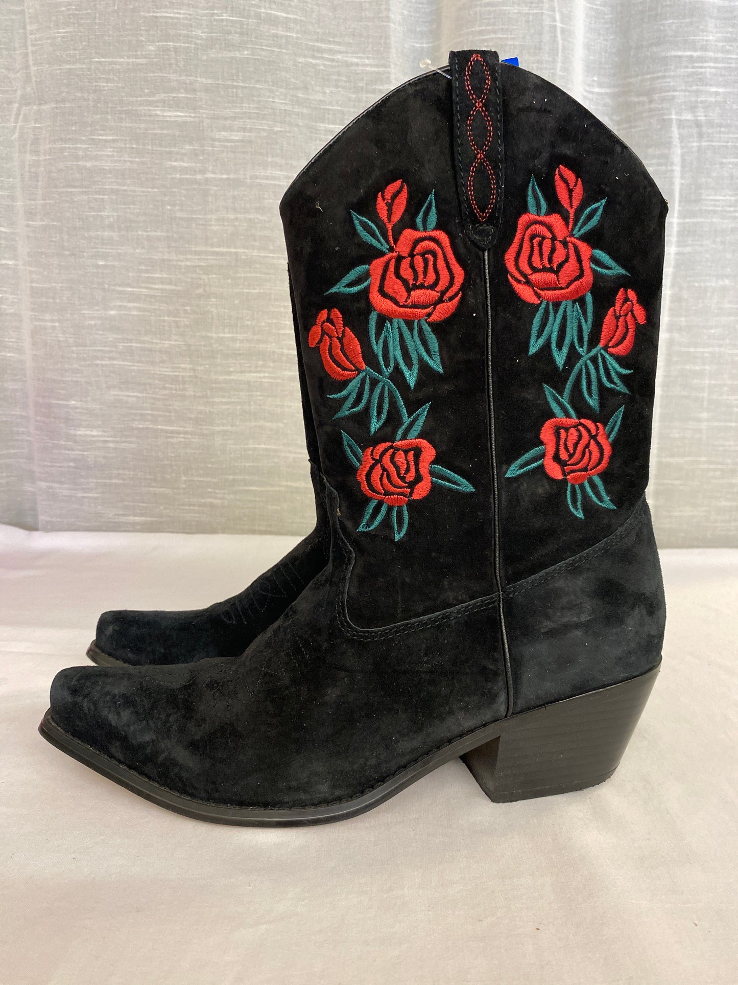 Black American West Boots, 8.5