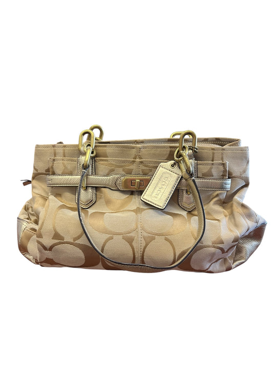 Khaki Coach Purse