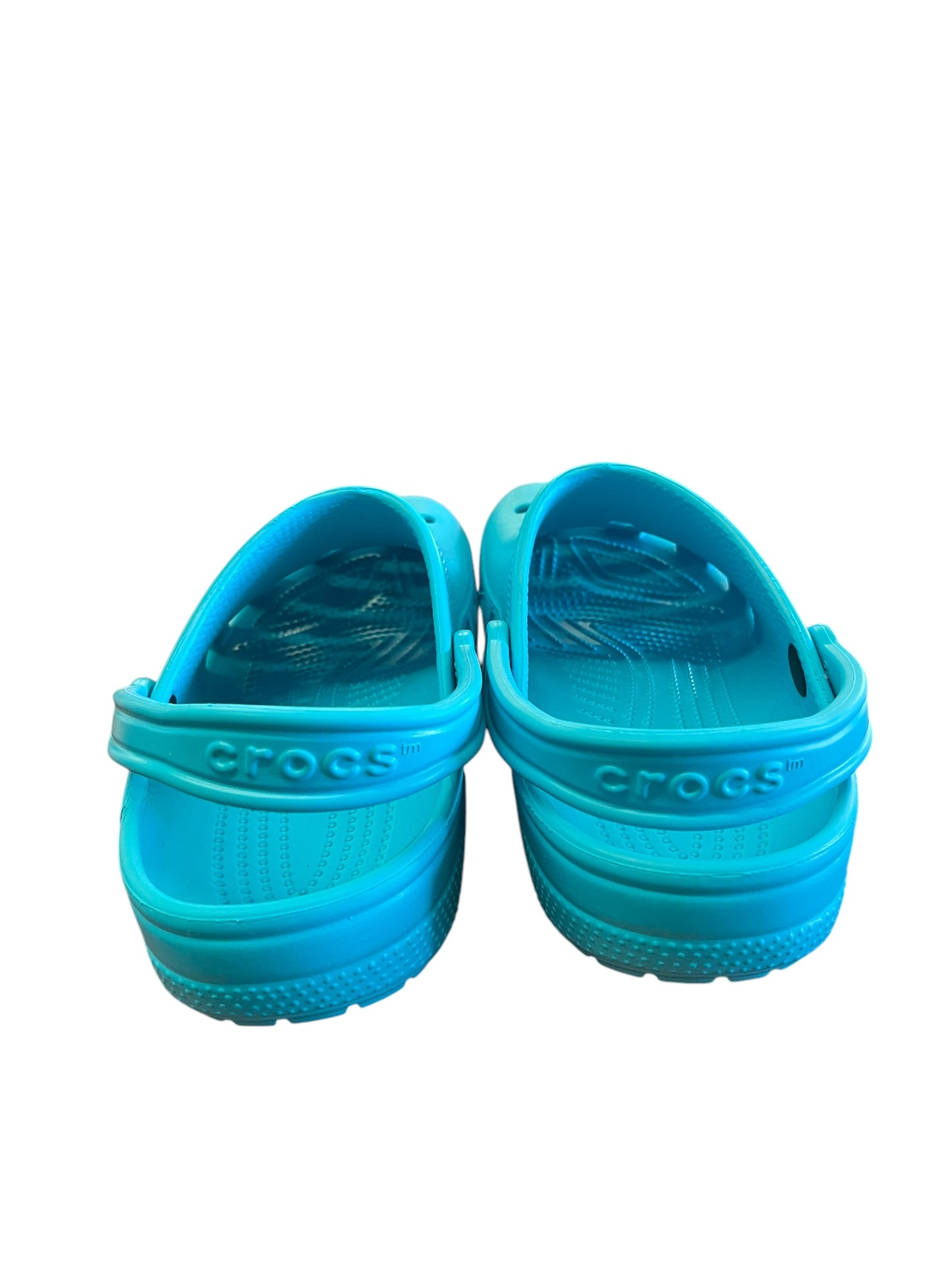 robin egg blue Crocs Clogs, 9